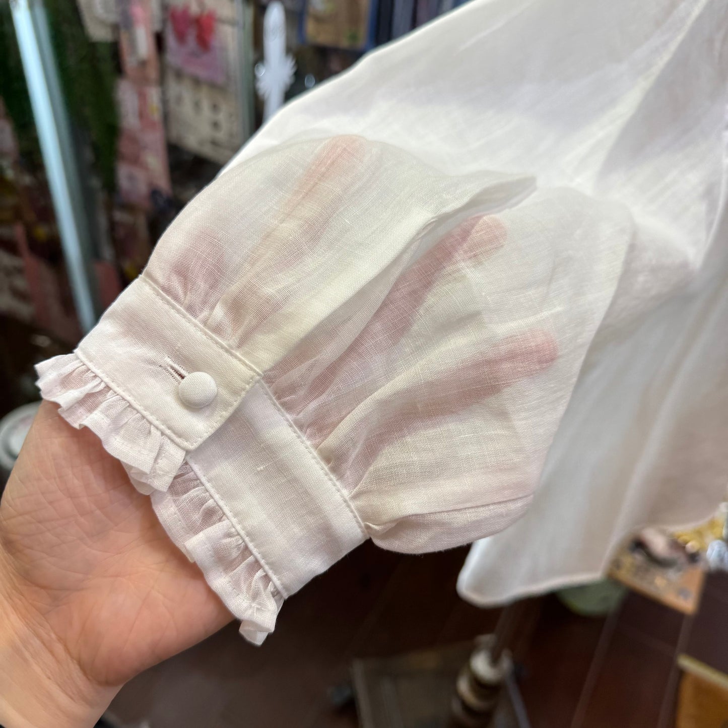 Lueuf White Linen Shirt, made in Japan