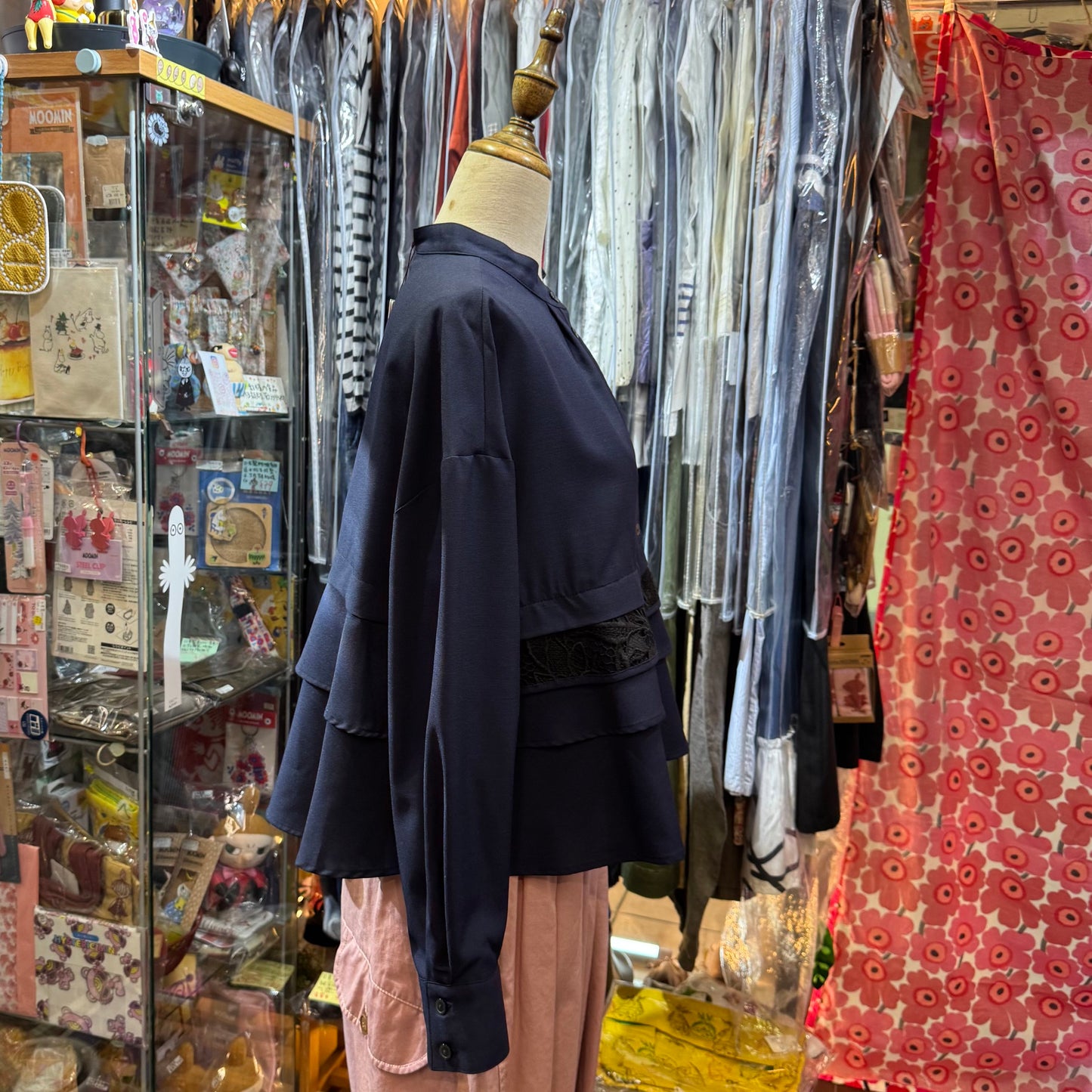 Sale- Trois Navy Shirt, UV Protection, made in Japan