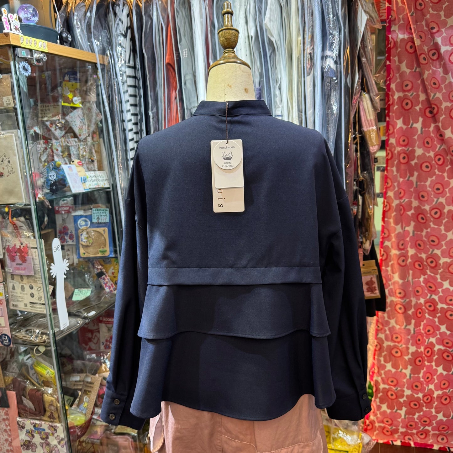 Sale- Trois Navy Shirt, UV Protection, made in Japan