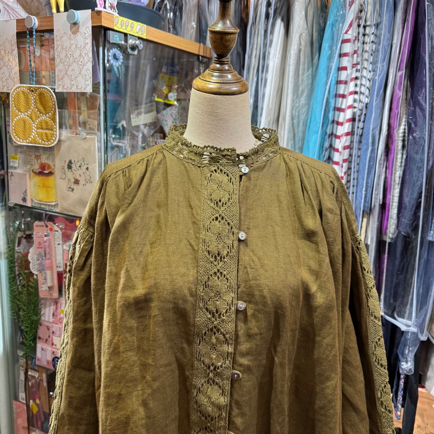 EXTRA20- TSUHARU Forest Lace Shirt, made in India
