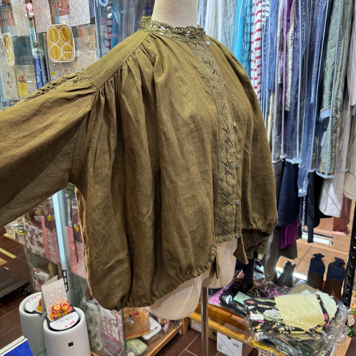 EXTRA20- TSUHARU Forest Lace Shirt, made in India