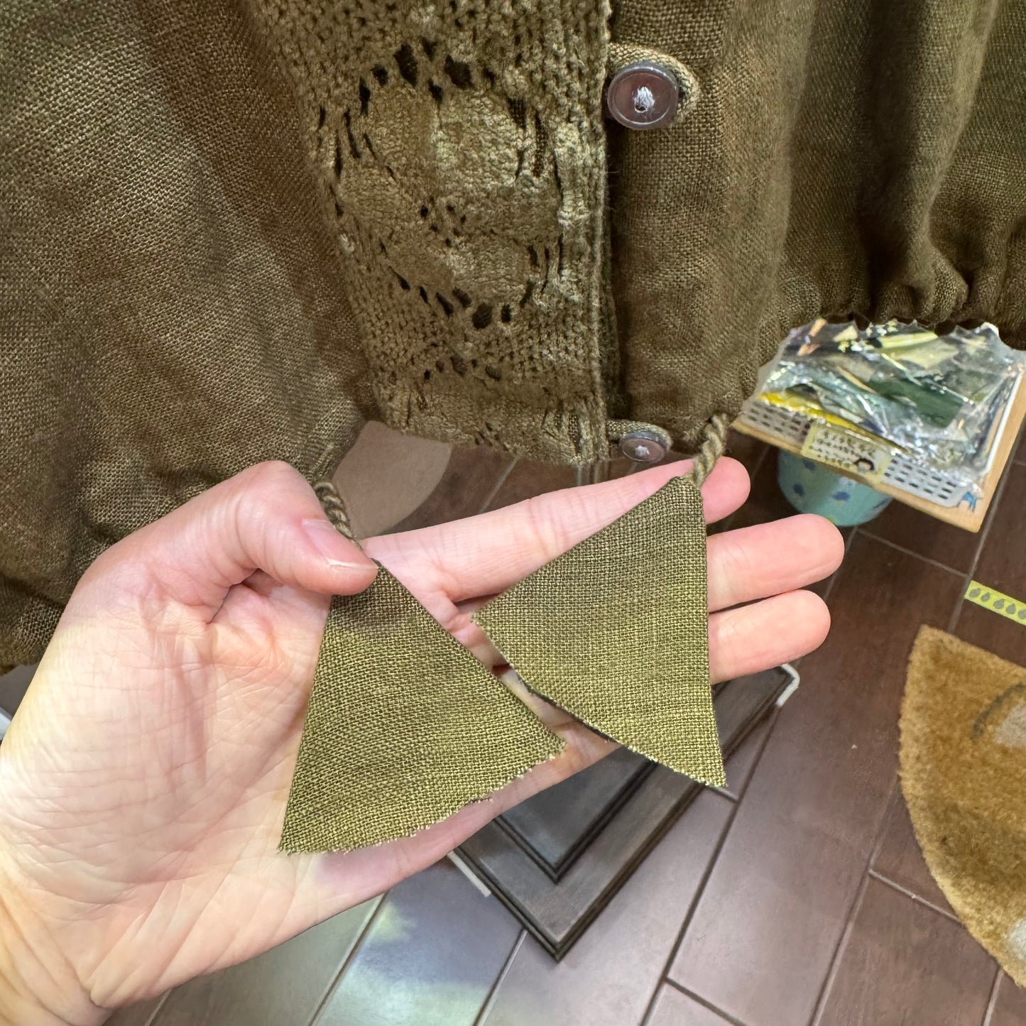 EXTRA20- TSUHARU Forest Lace Shirt, made in India