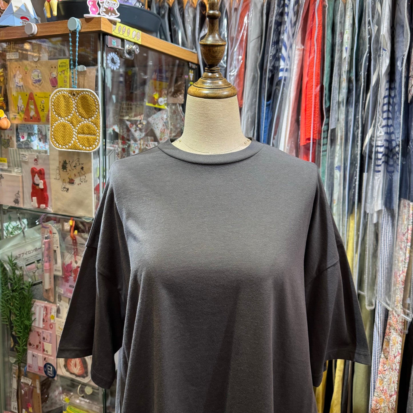 Ynir Charcoal T-shirt, made in Japan