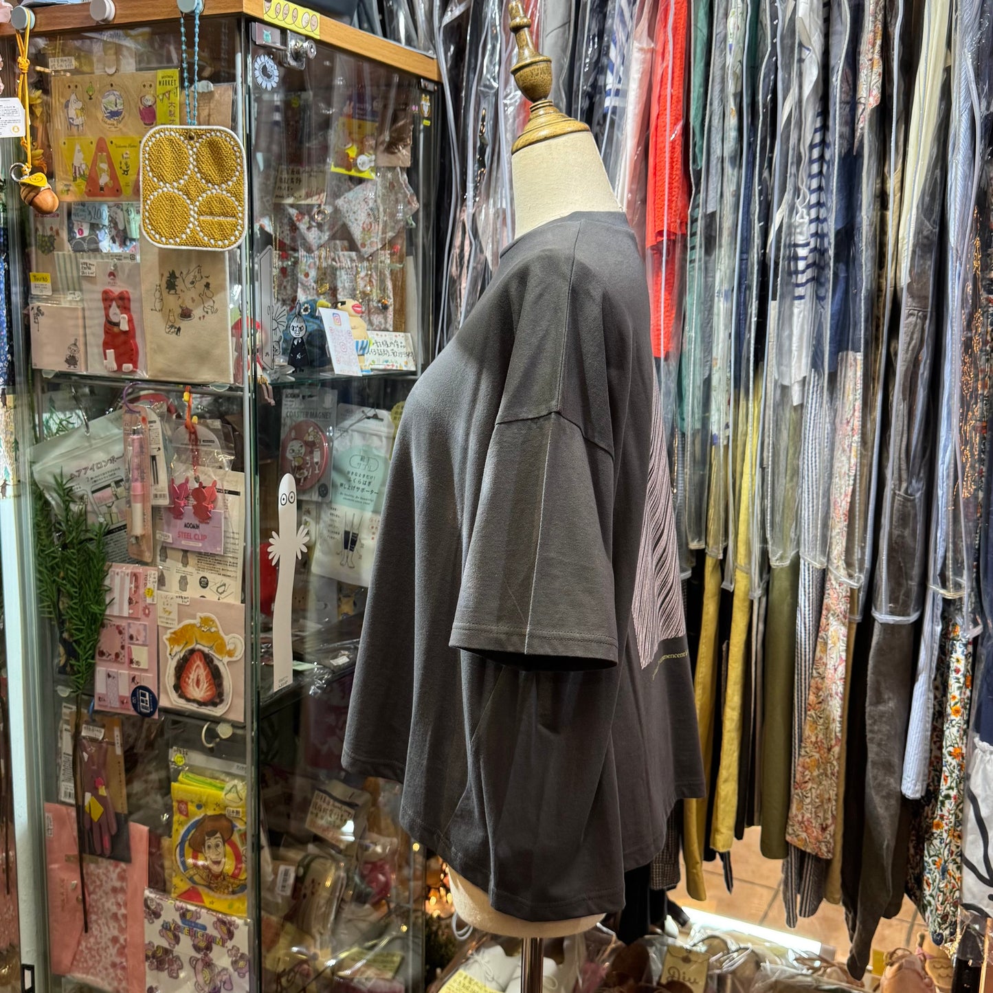Ynir Charcoal T-shirt, made in Japan