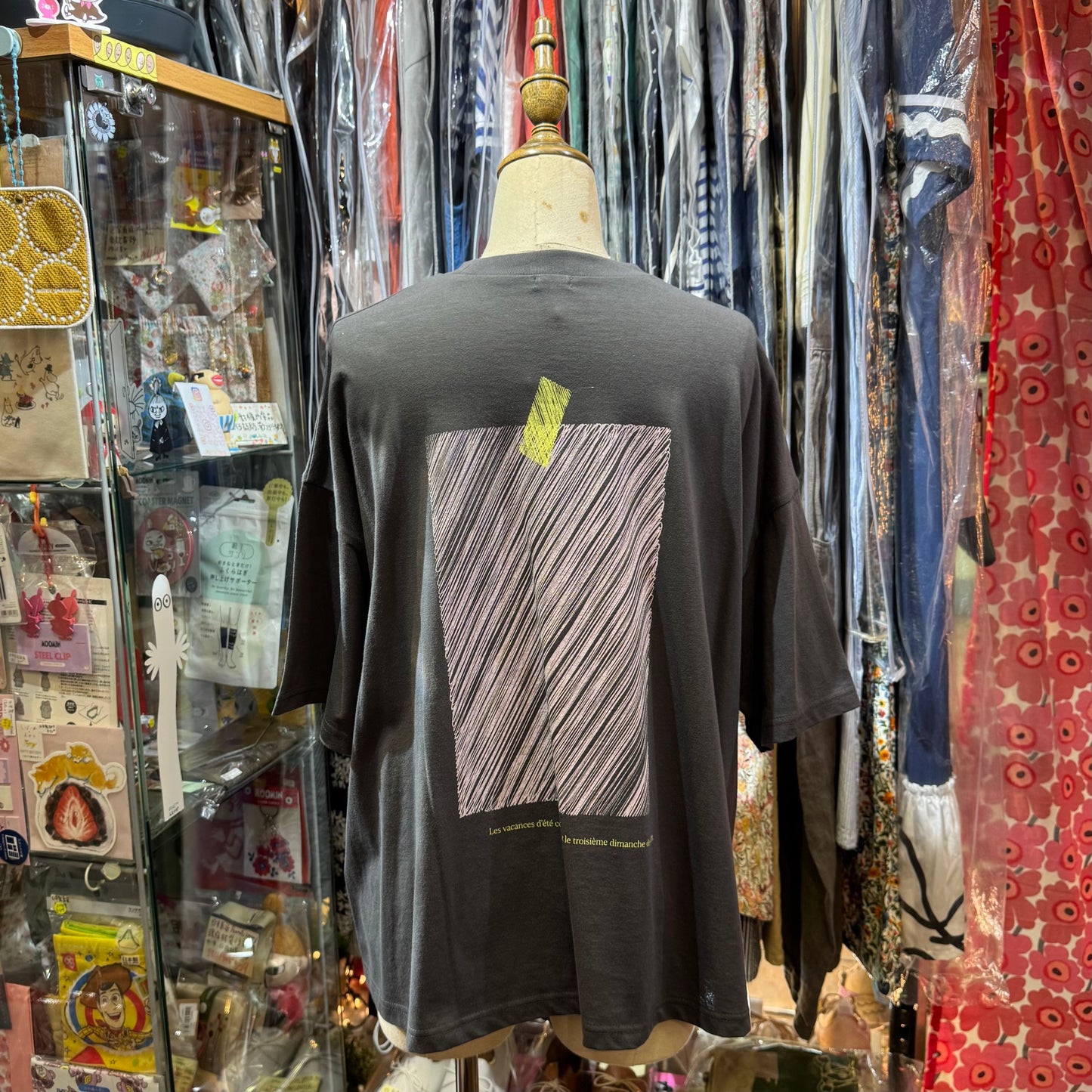 Ynir Charcoal T-shirt, made in Japan