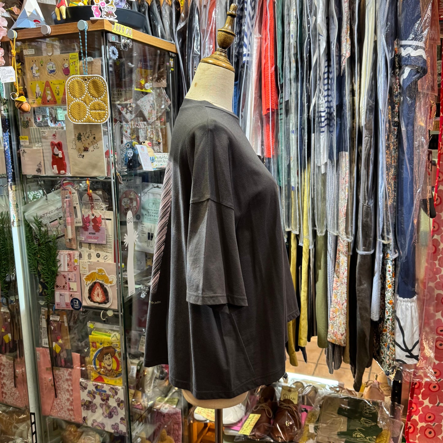 Ynir Charcoal T-shirt, made in Japan