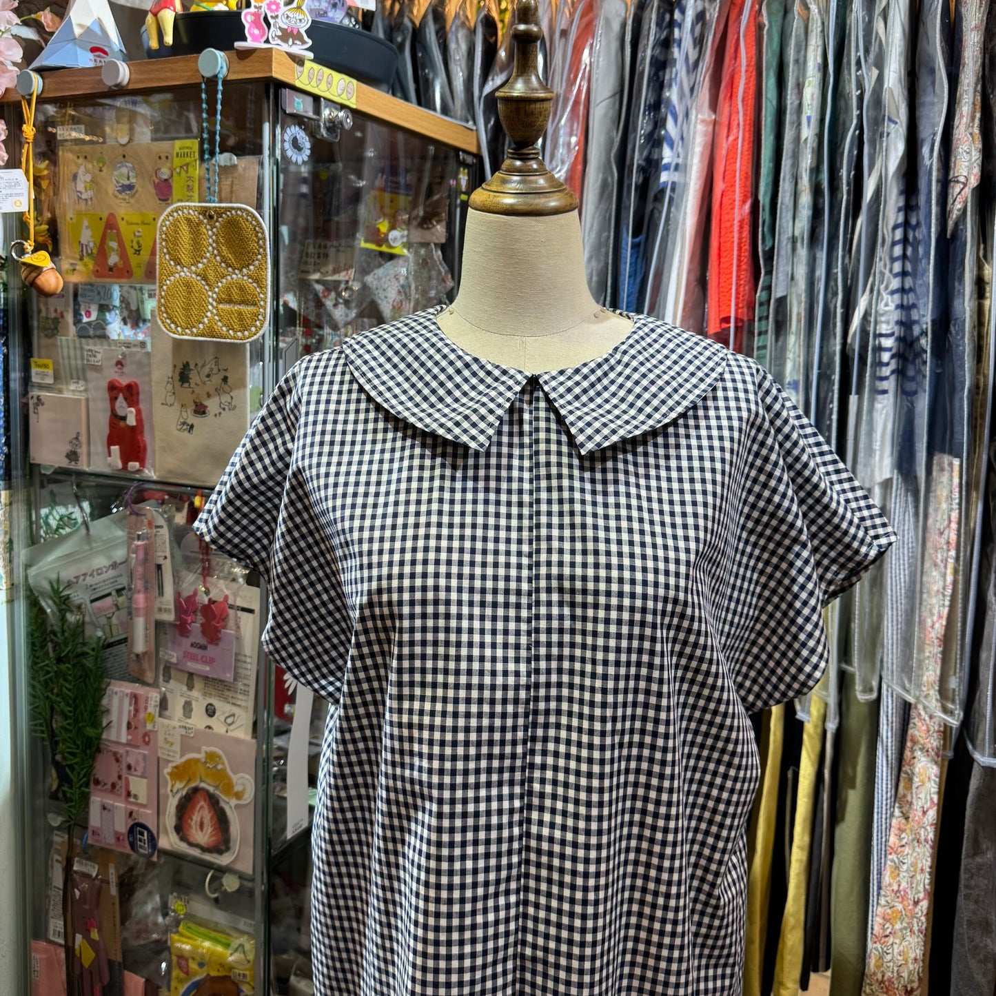 Vent d Ouest Checked Top, 2 Colors, made in Japan