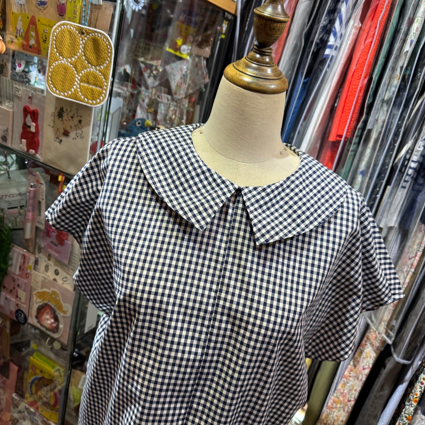 Vent d Ouest Checked Top, 2 Colors, made in Japan