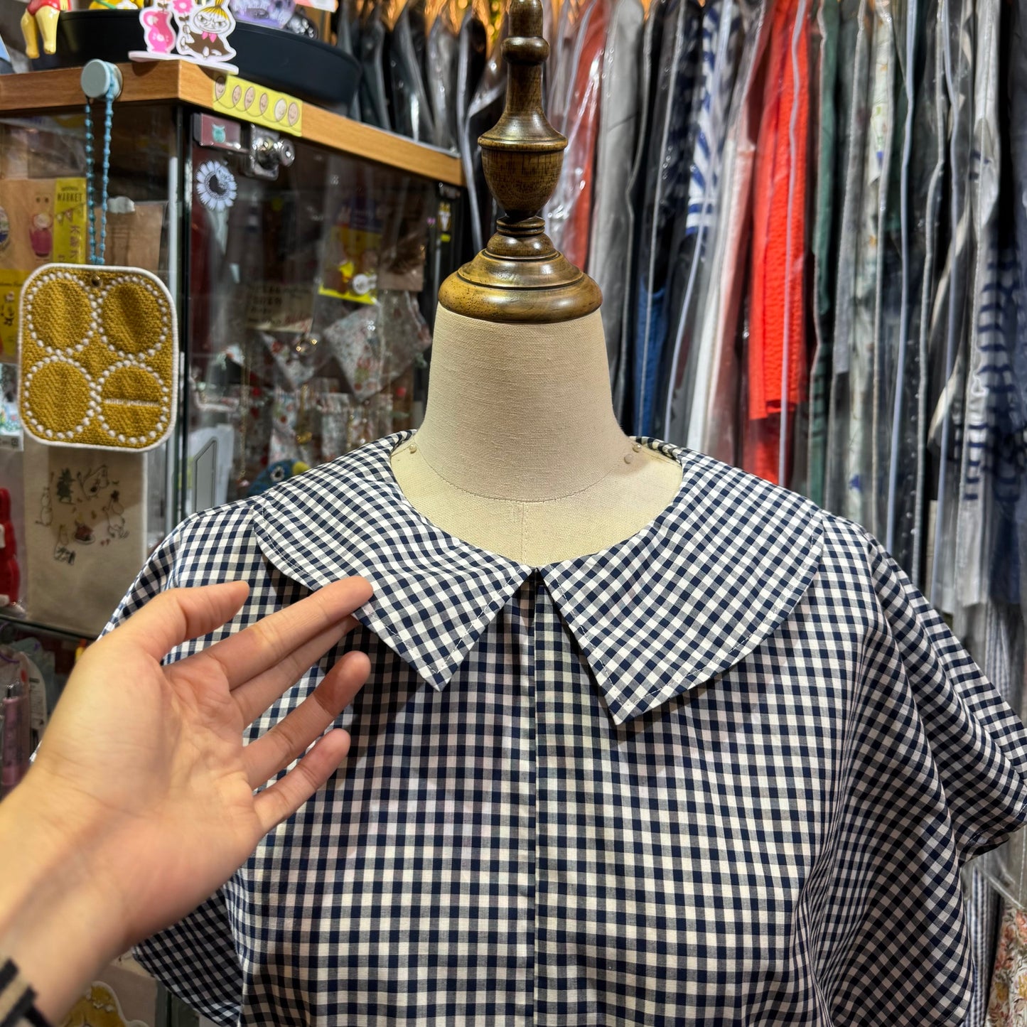 Vent d Ouest Checked Top, 2 Colors, made in Japan