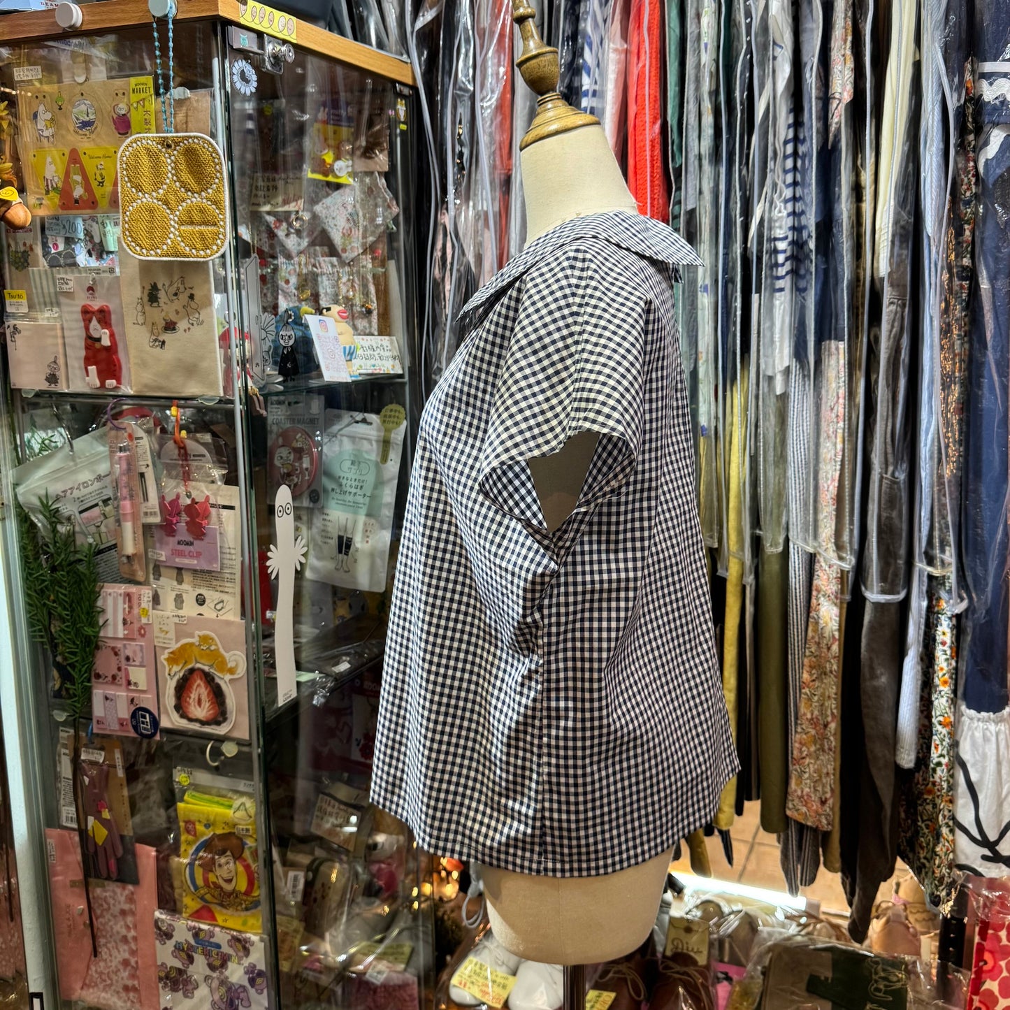 Vent d Ouest Checked Top, 2 Colors, made in Japan