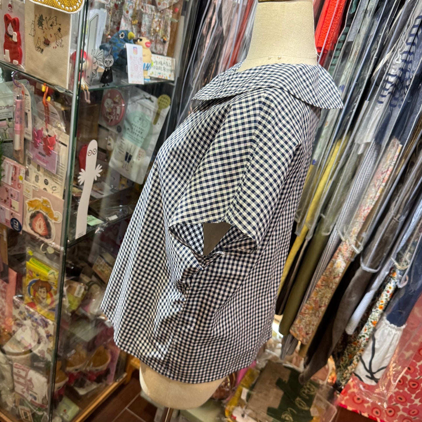 Vent d Ouest Checked Top, 2 Colors, made in Japan
