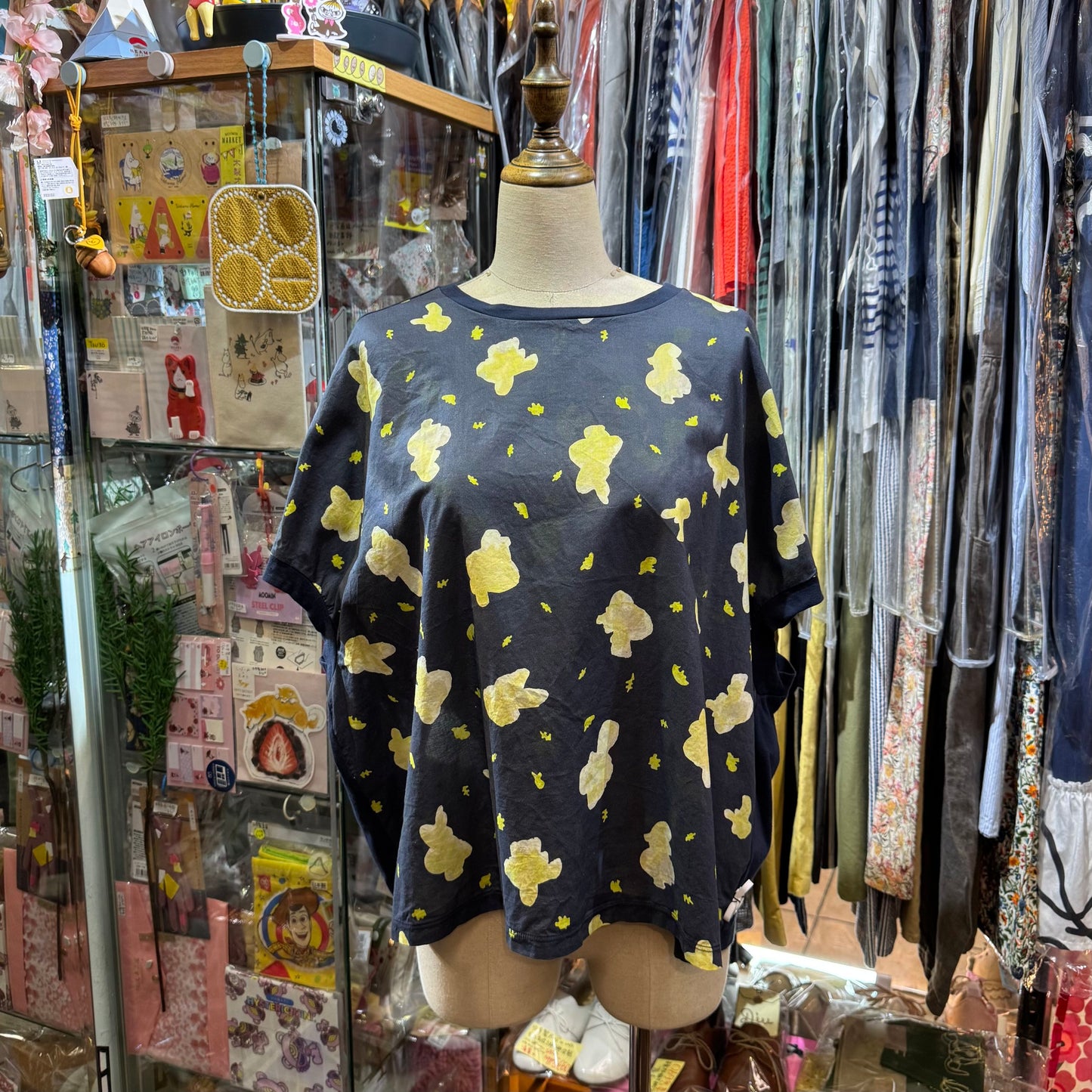 VM Floral Navy Top, made in Japan