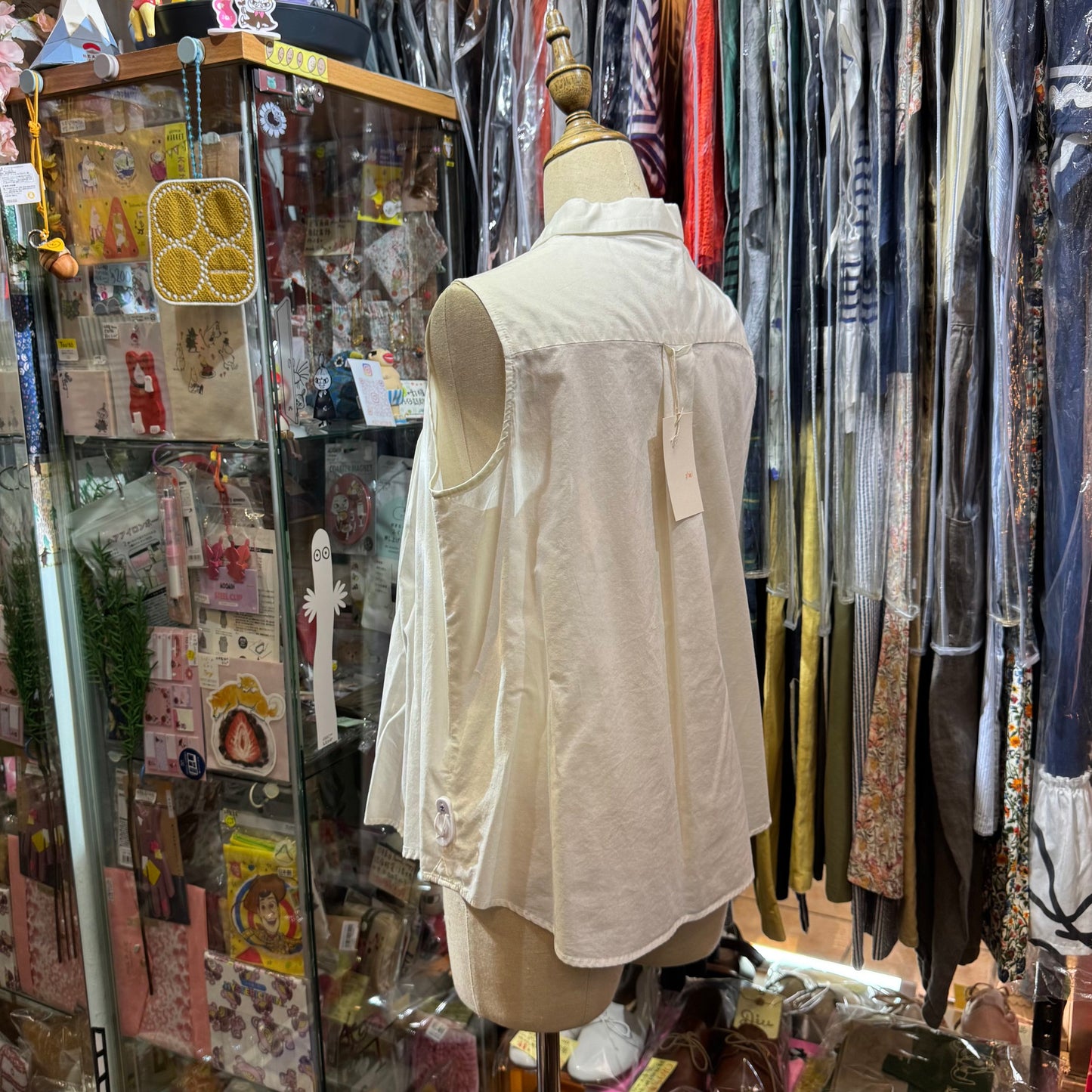 VM White Vest Top, made in Japan