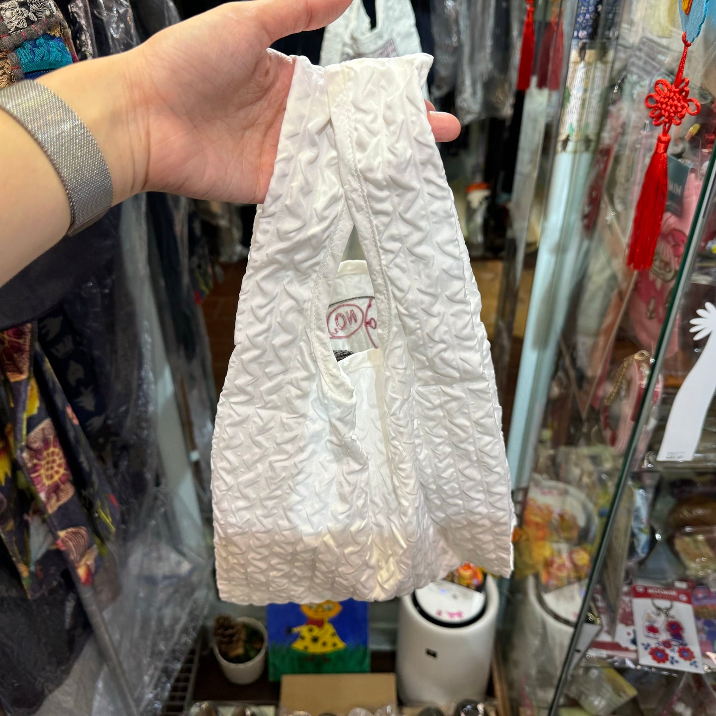 Little My White Embroidery ECO Bag