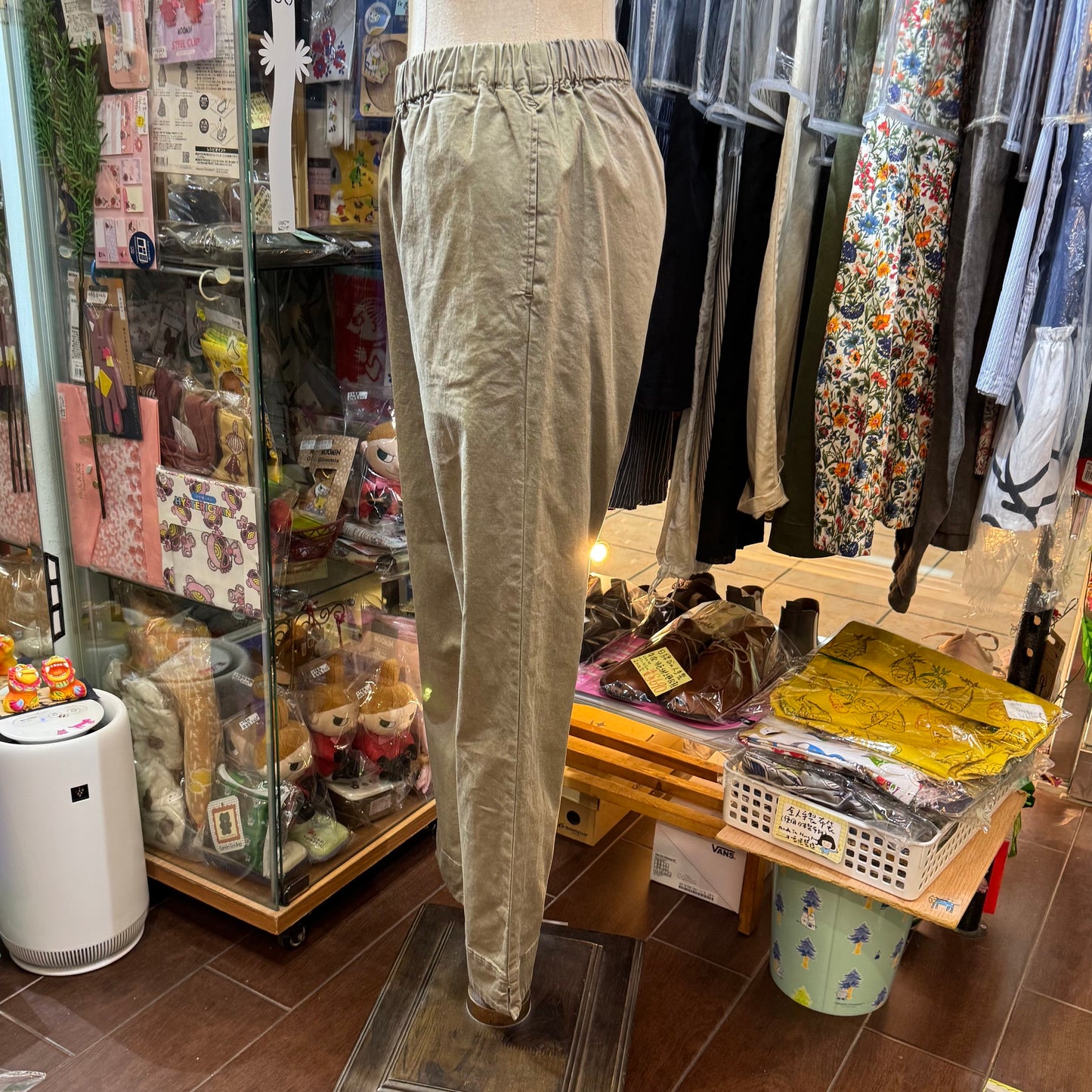 Sale- Diaries Charcoal Slim-cut Pants, made in Japan