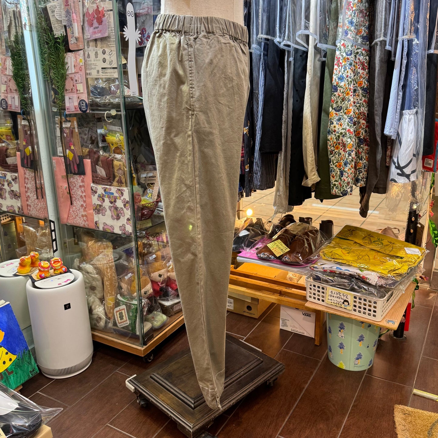 Sale- Diaries Charcoal Slim-cut Pants, made in Japan