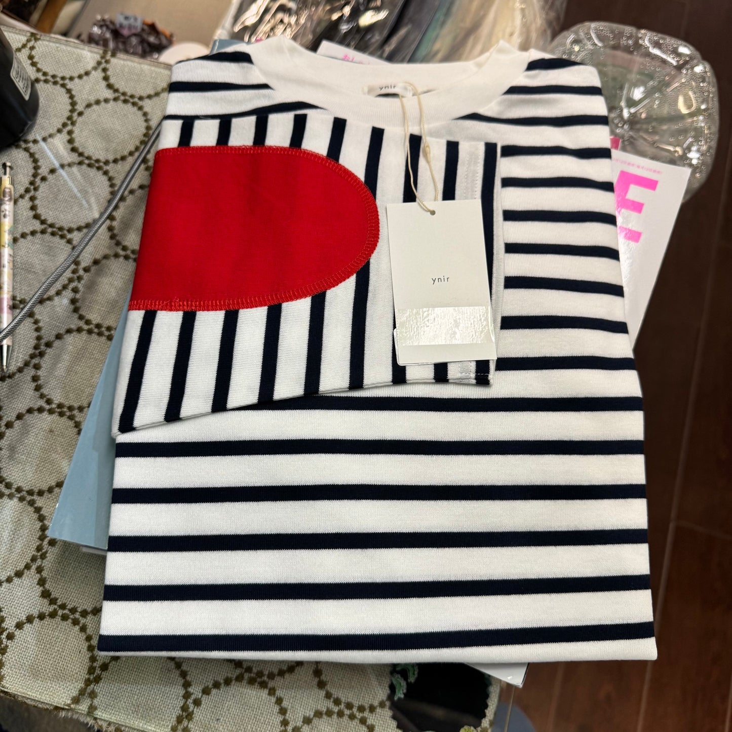Sale- Ynir Striped T-shirt, 3 Colors, made in Japan