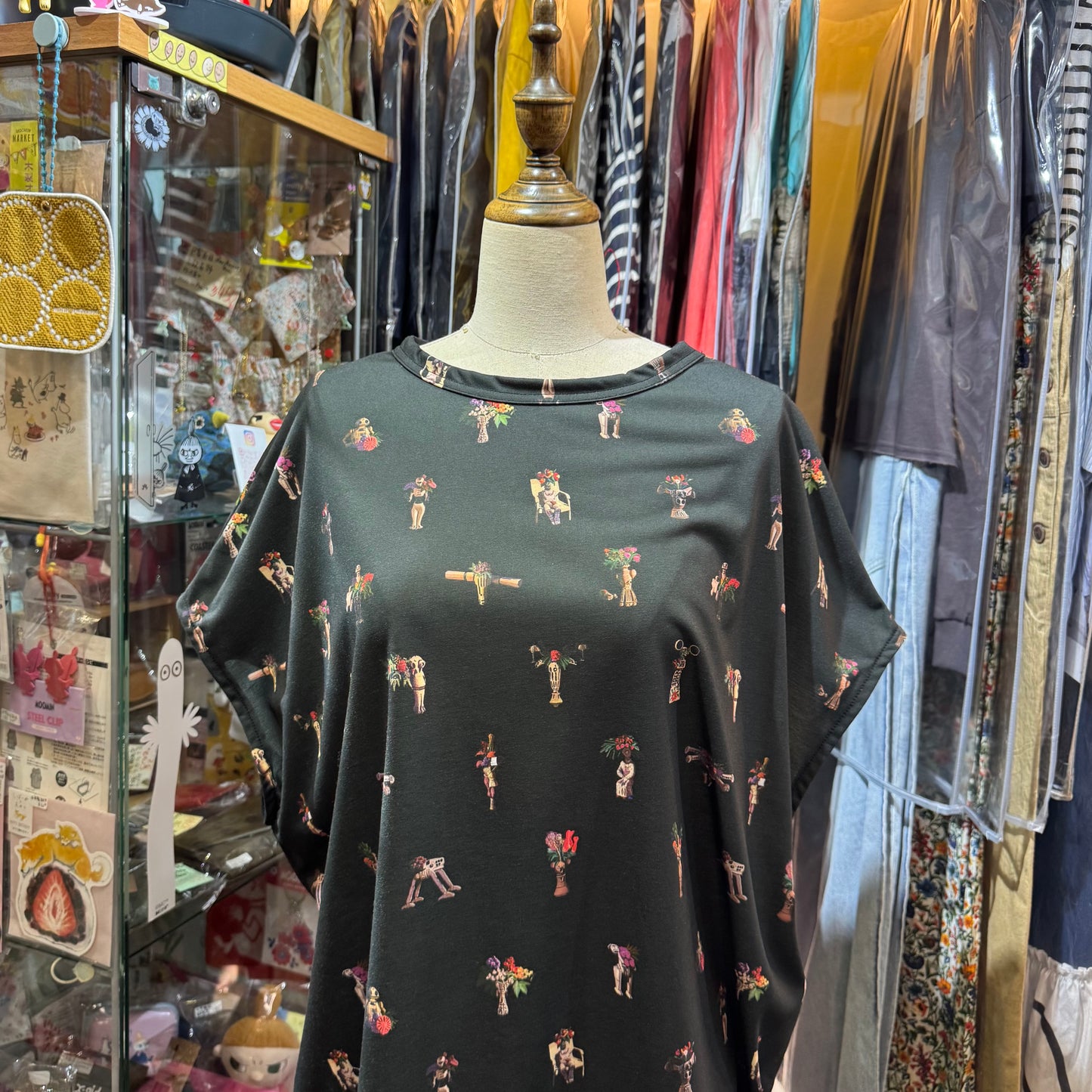 Bedsidedrama Prints Top, size 1, made in Japan
