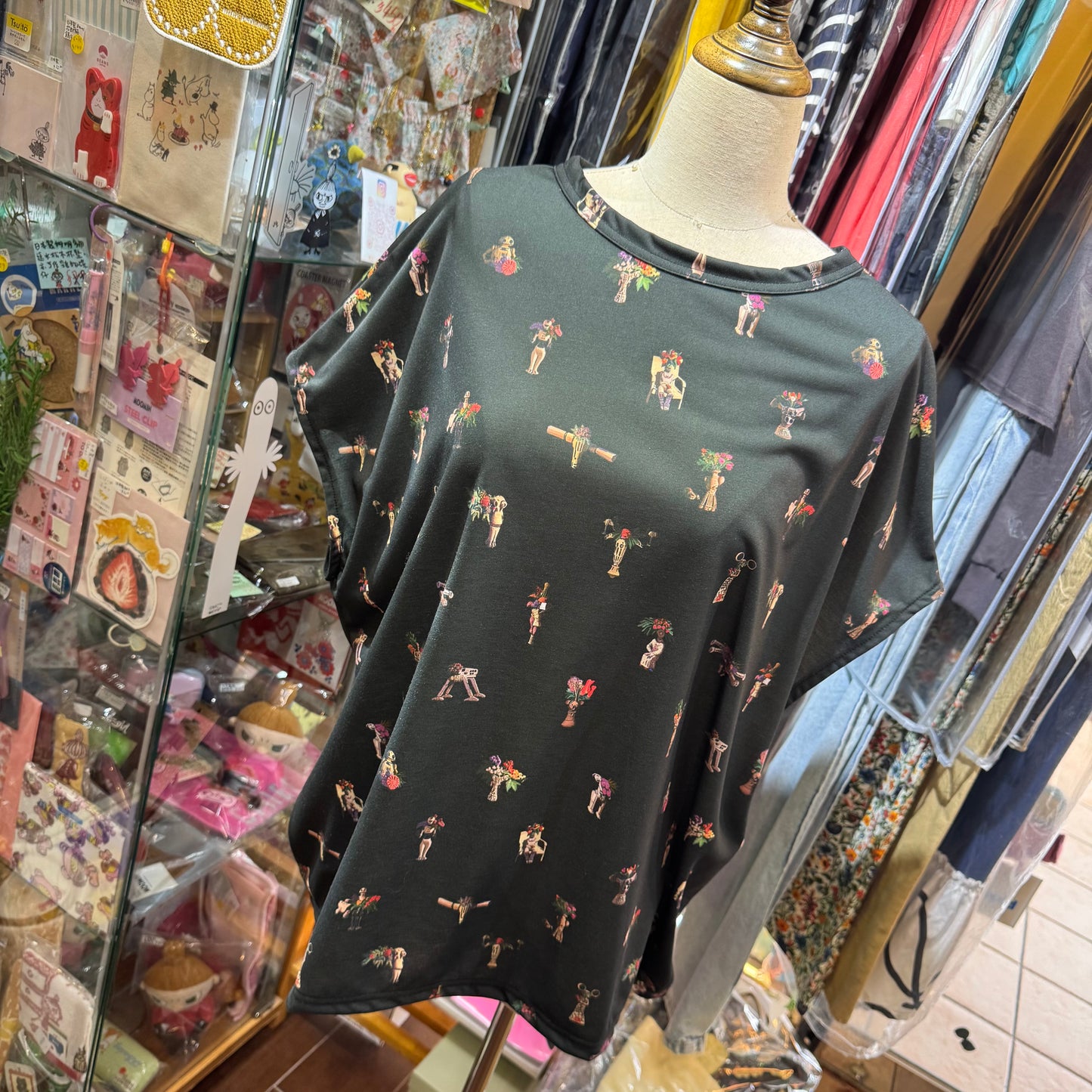 Bedsidedrama Prints Top, size 1, made in Japan