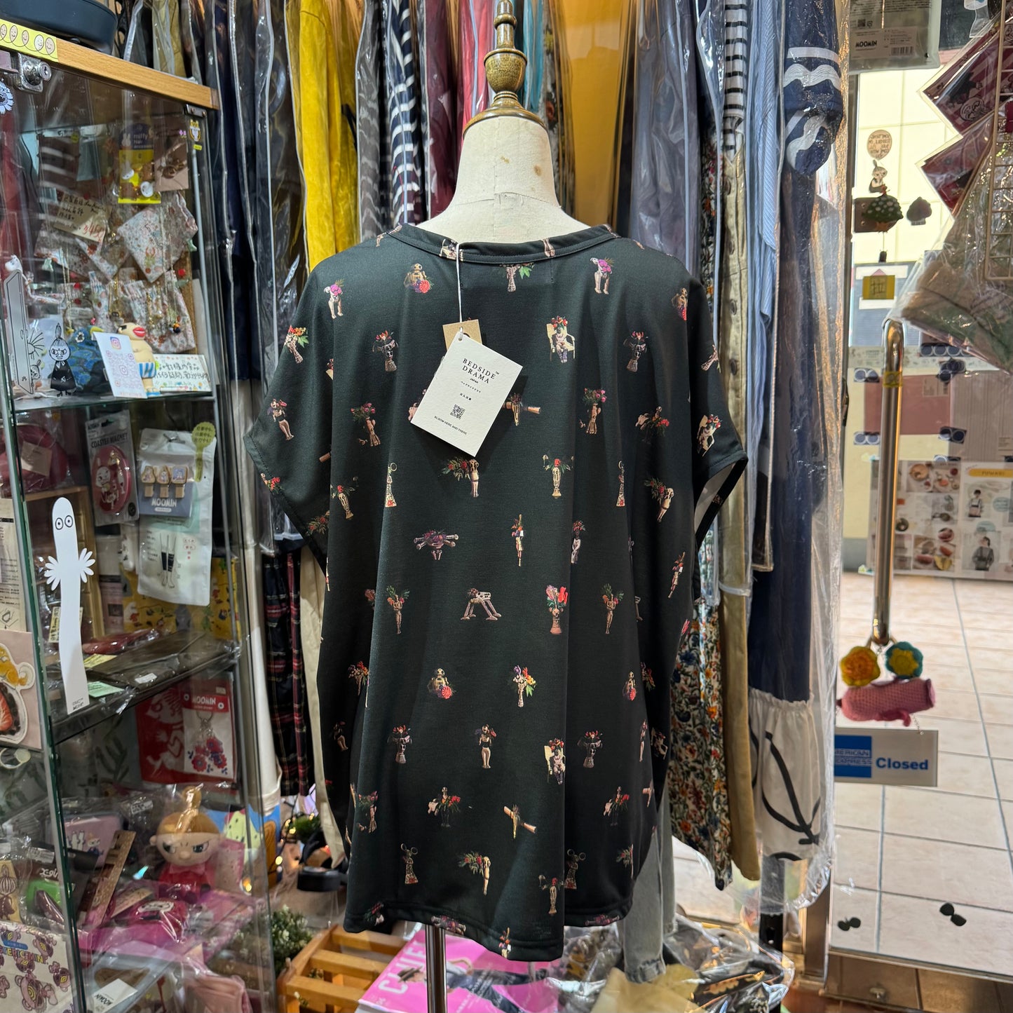 Bedsidedrama Prints Top, size 1, made in Japan