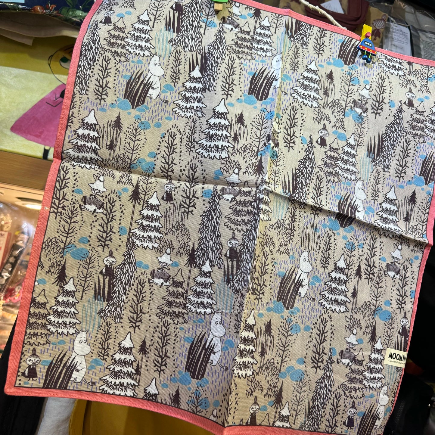 Moomin and Little My Towel, Handkerchief, made in Japan