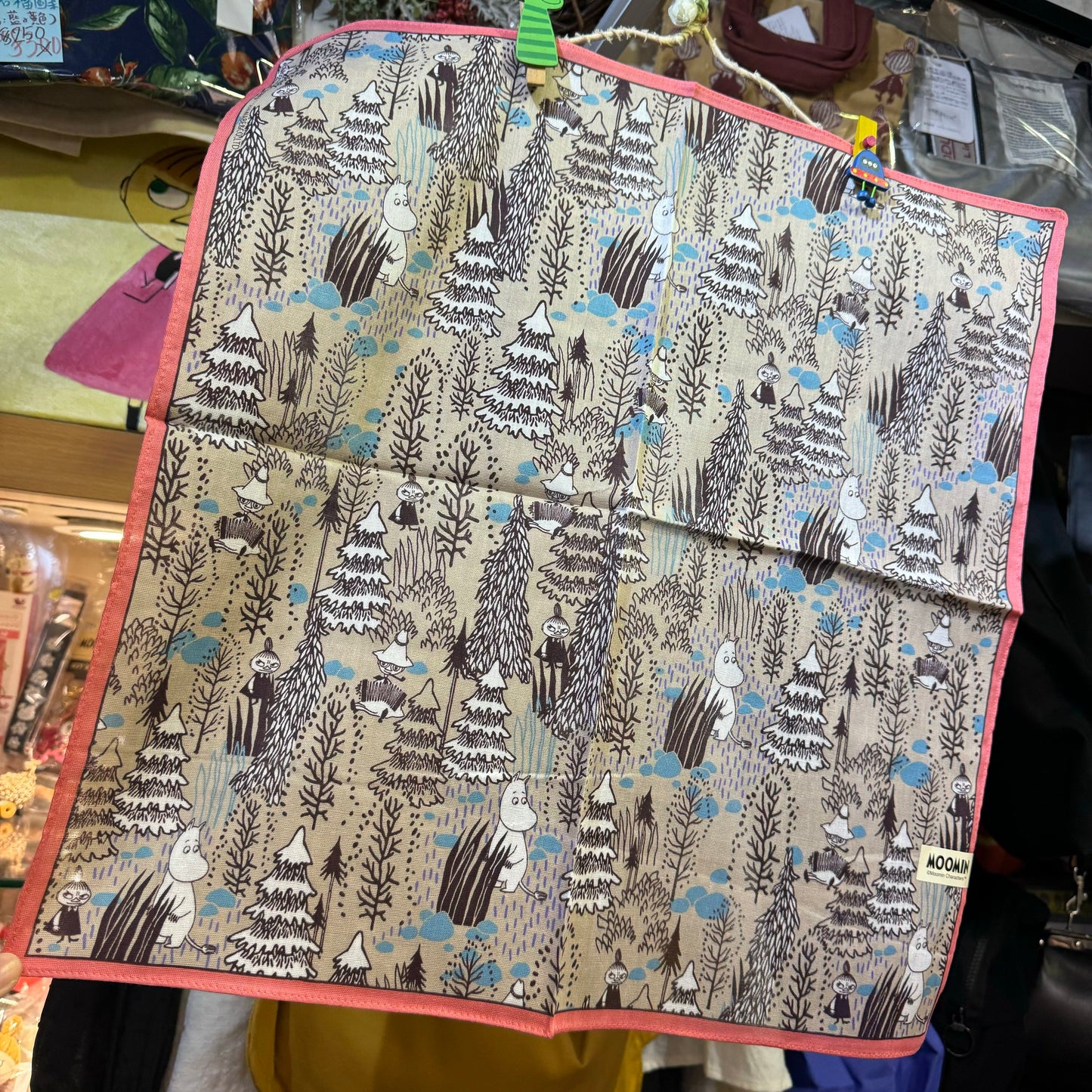 Moomin and Little My Towel, Handkerchief, made in Japan