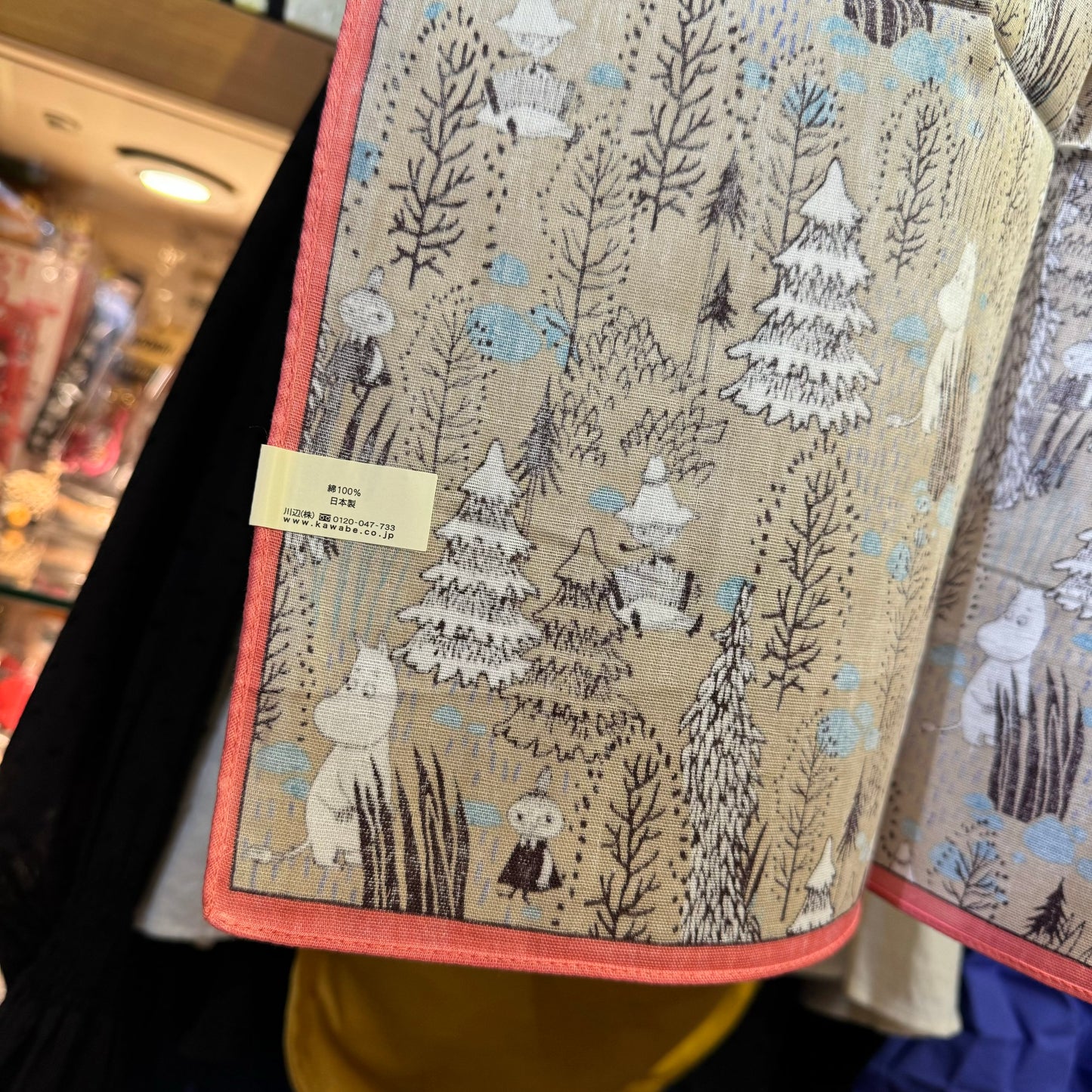 Moomin and Little My Towel, Handkerchief, made in Japan