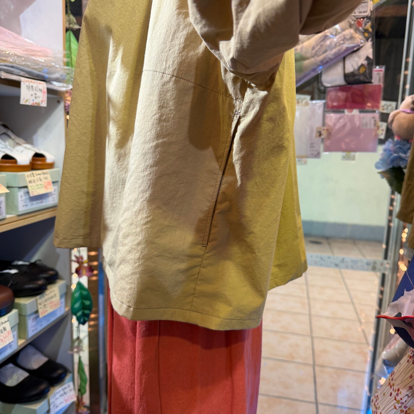 Liyoca Beige Shirt, made in Japan