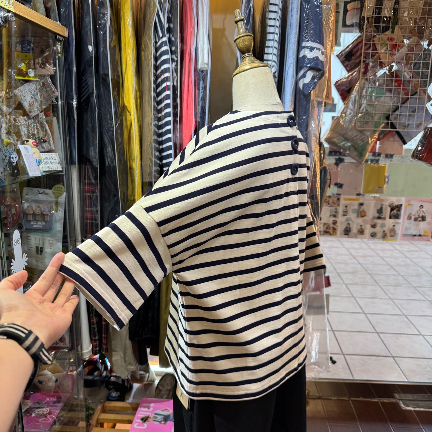 Vent d Ouest Striped T-shirt, made in Japan