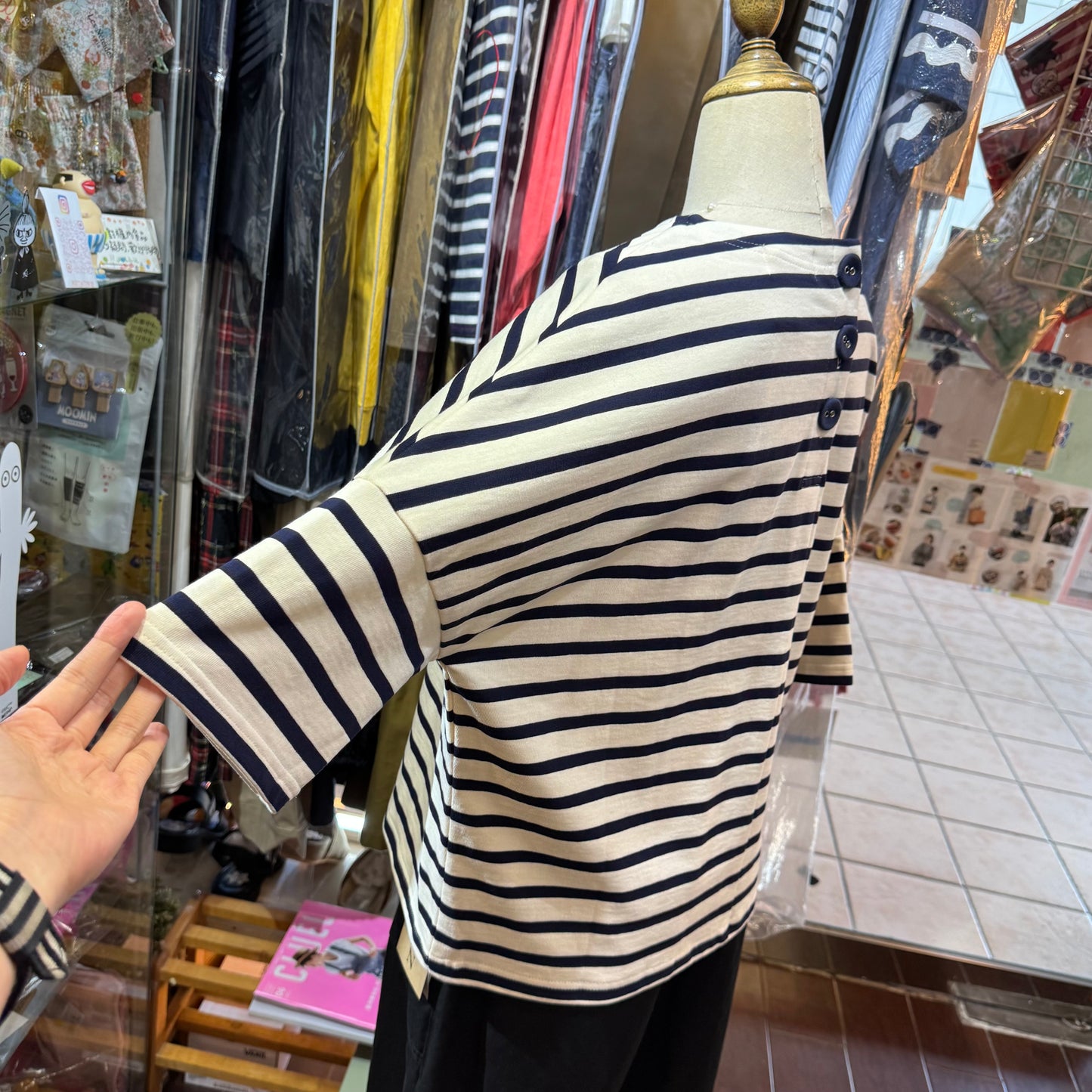 Vent d Ouest Striped T-shirt, made in Japan