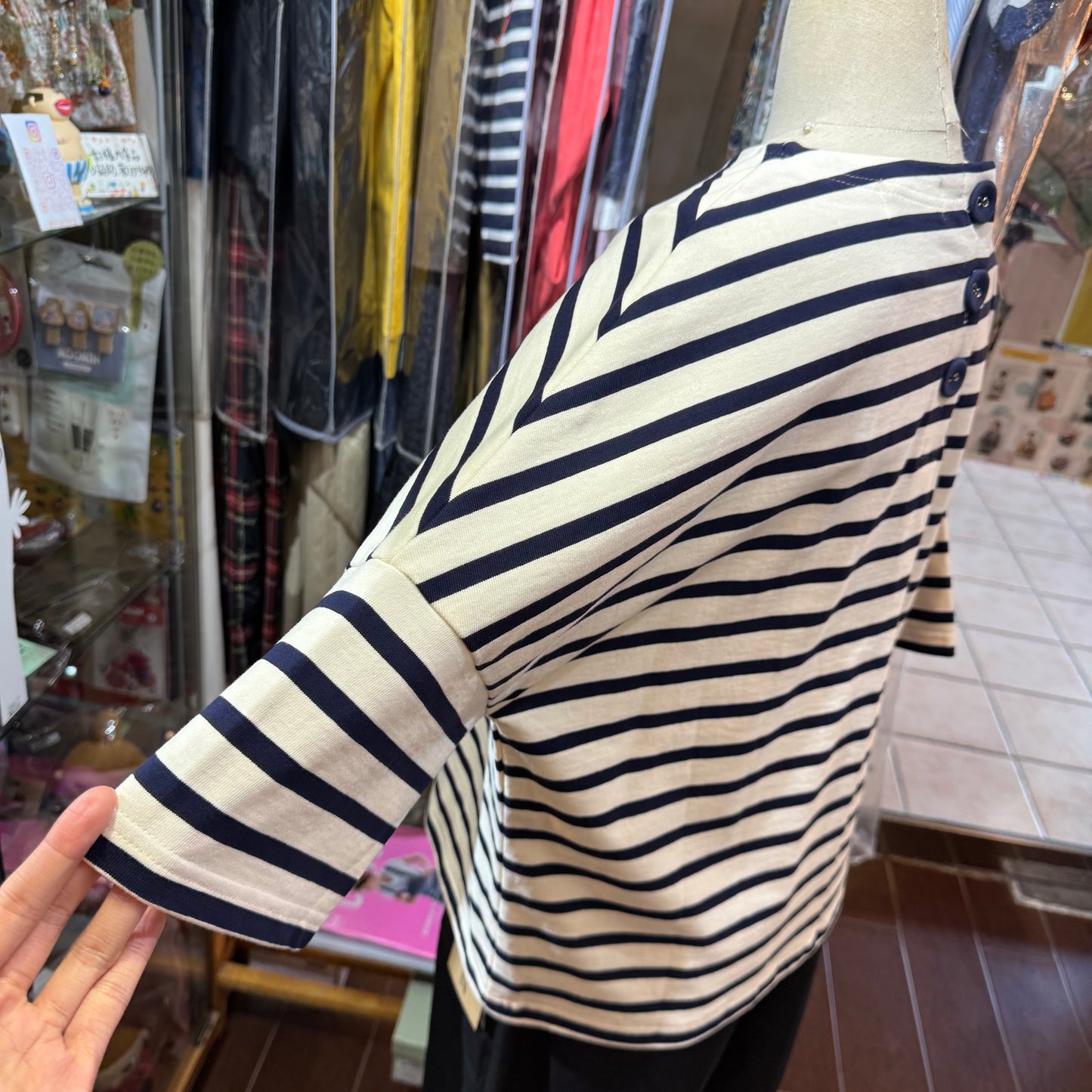 Vent d Ouest Striped T-shirt, made in Japan