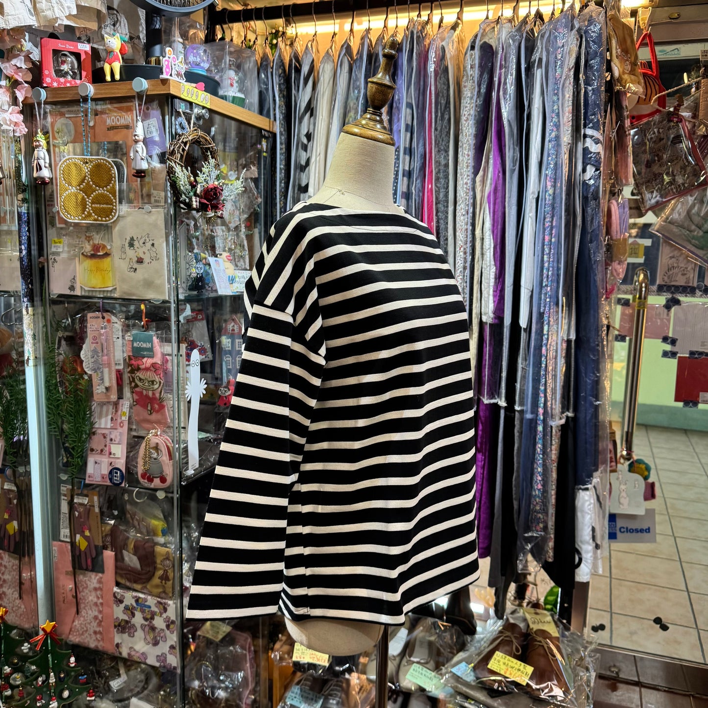 Grandpark Striped T-shirt, 2 Colors, Size 38(M), made in Japan