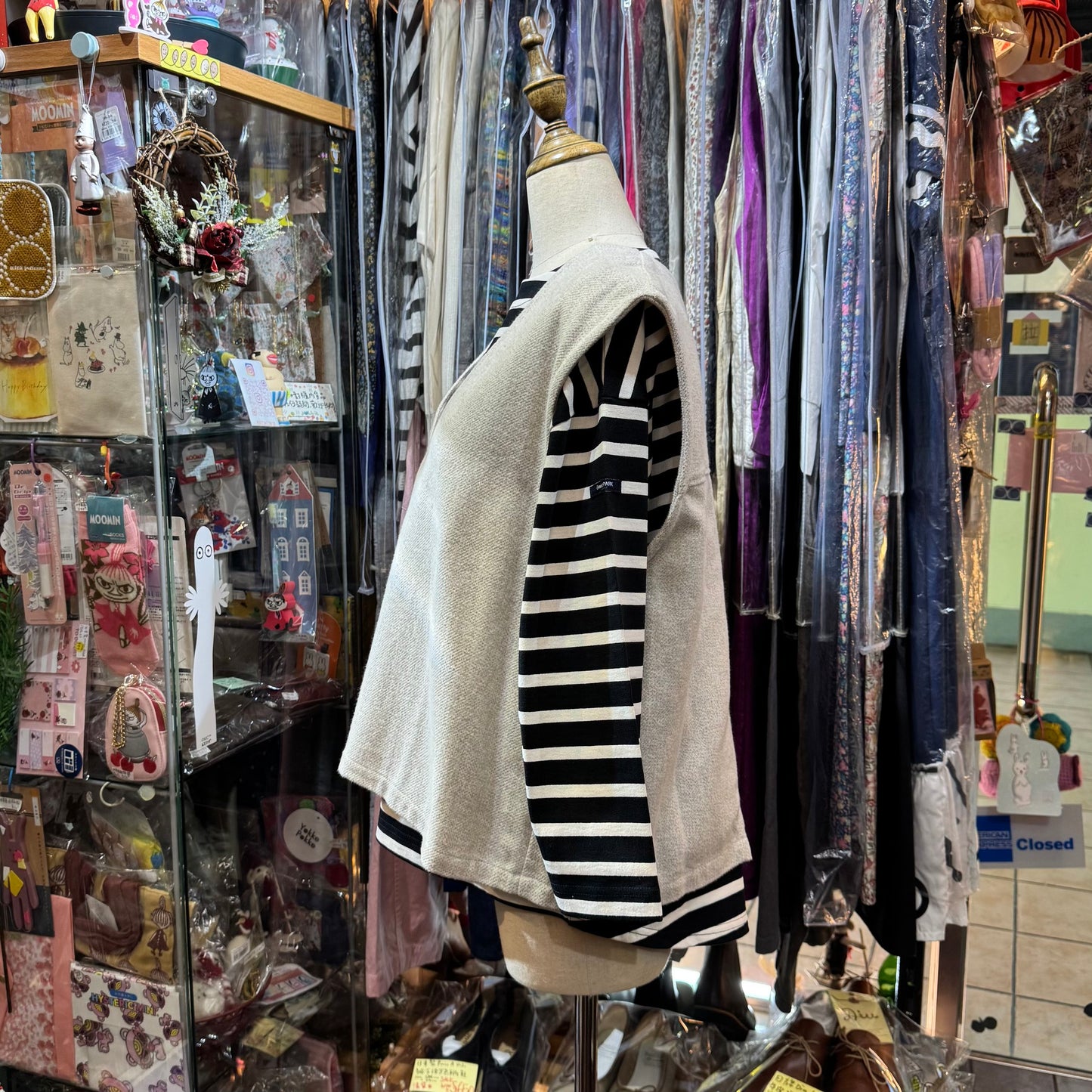Grandpark Striped T-shirt, 2 Colors, Size 38(M), made in Japan