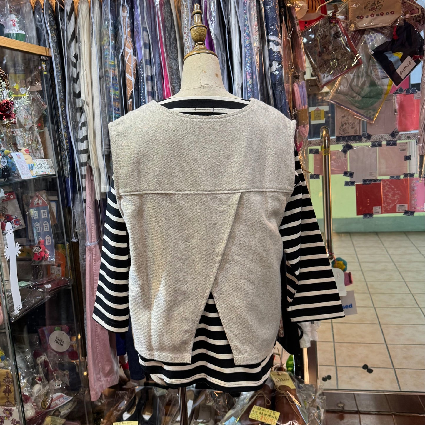 Grandpark Striped T-shirt, 2 Colors, Size 38(M), made in Japan
