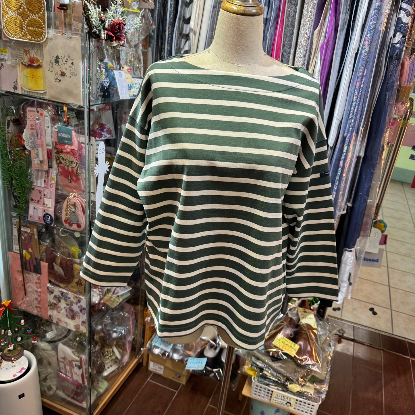 Grandpark Striped T-shirt, 2 Colors, Size 38(M), made in Japan