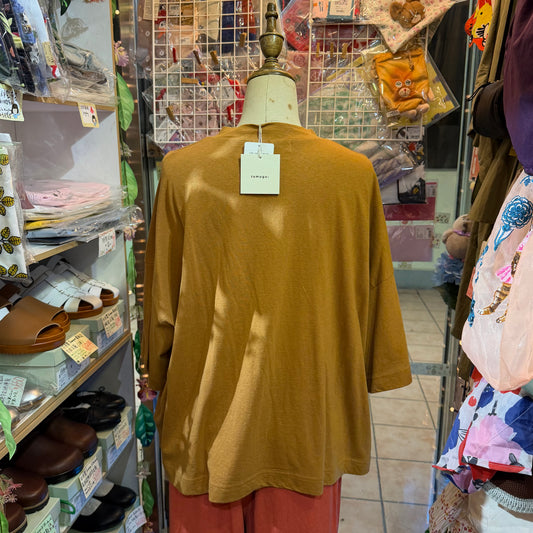 Tumugu Camel “Go on a trip” T-shirt, made in Japan