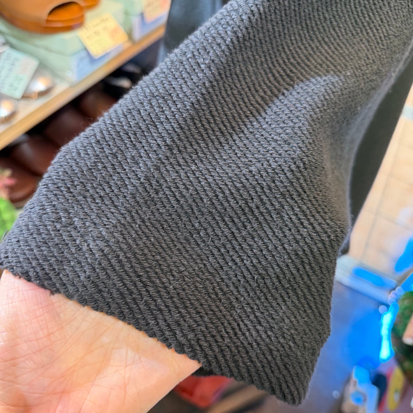 Garance et VioLette Charcoal Sweatshirt, made in Japan