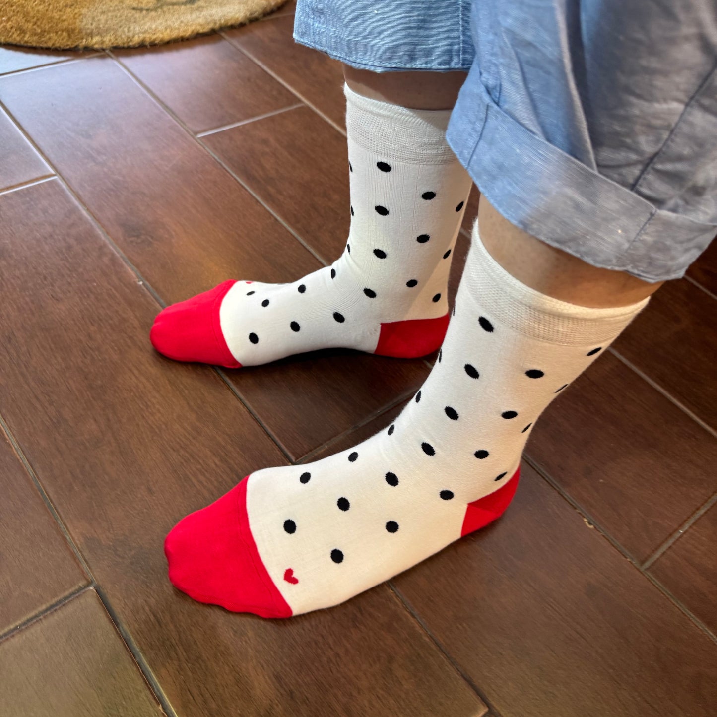 Pont de Chalons Polka Socks, 3 Colors, made in Japan