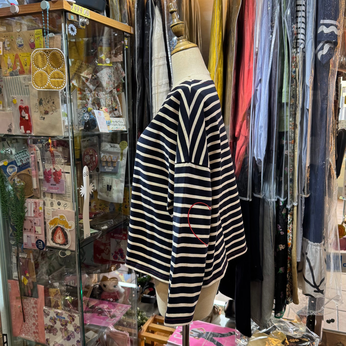 Pont de Chalons Striped Heart T-shirt, 2 Colors