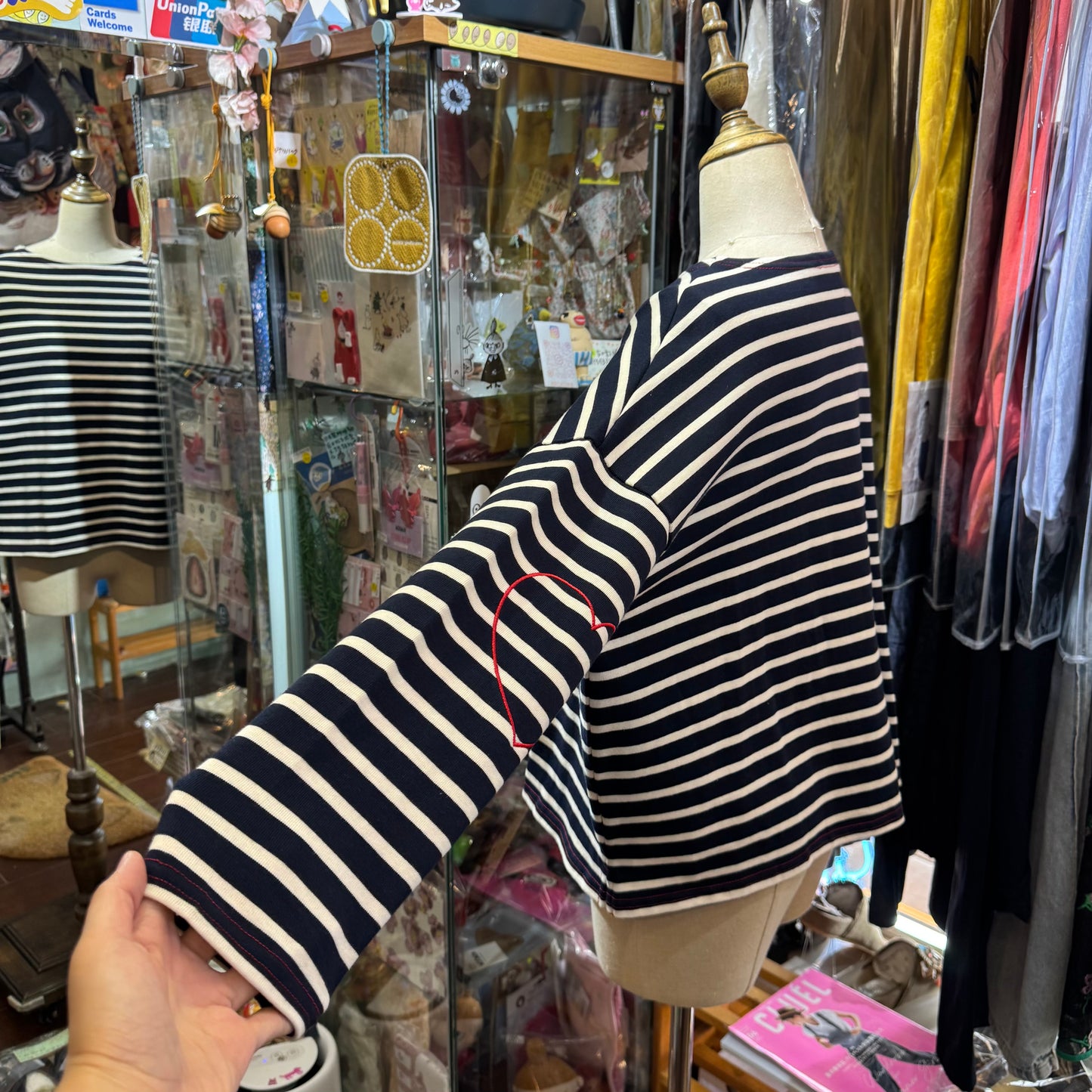 Pont de Chalons Striped Heart T-shirt, 2 Colors
