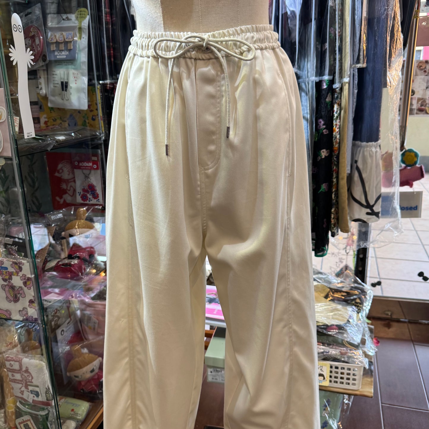 Midiumisolid Cotton Pants, 2 Colors, made in Japan