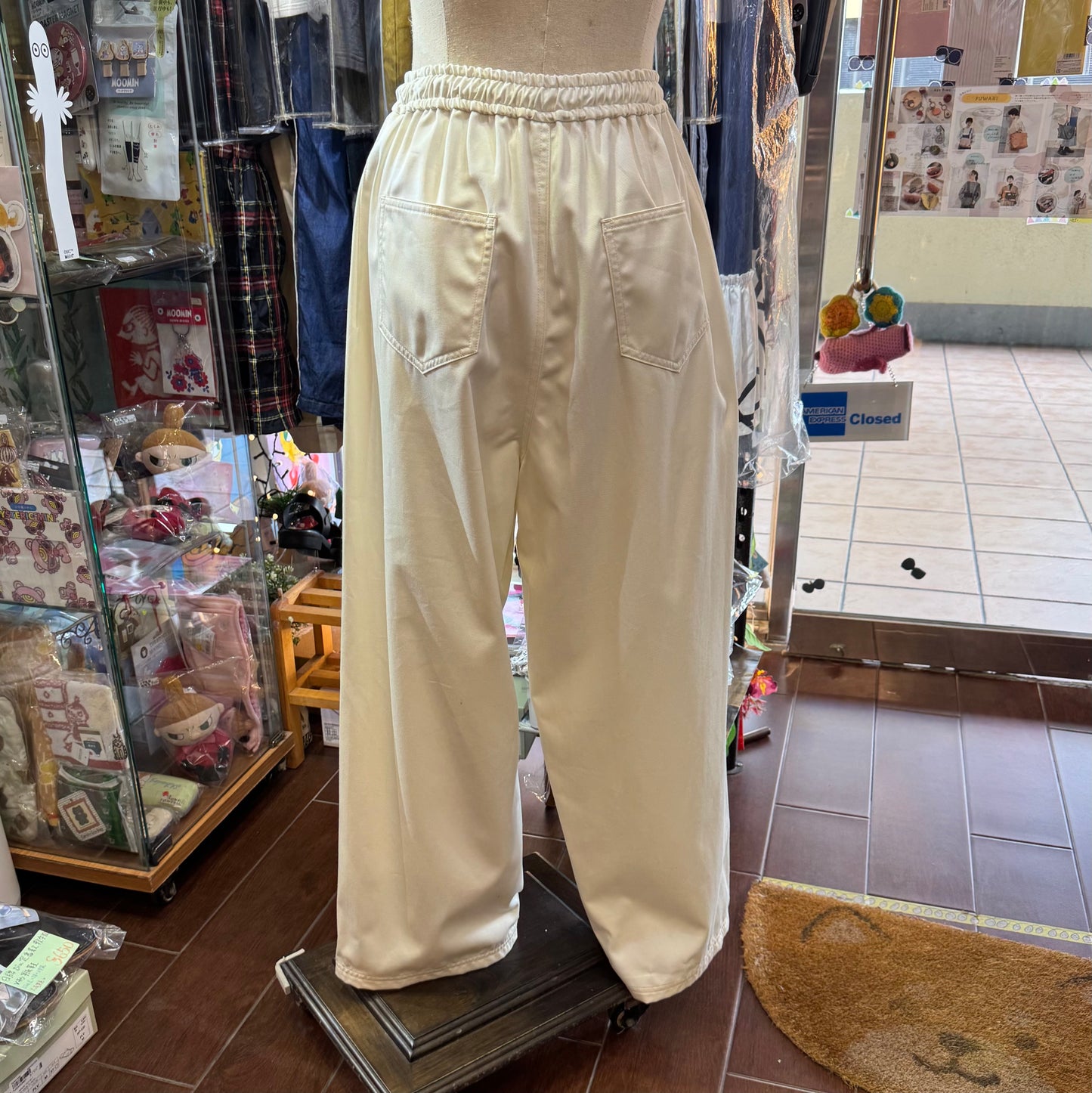 Midiumisolid Cotton Pants, 2 Colors, made in Japan