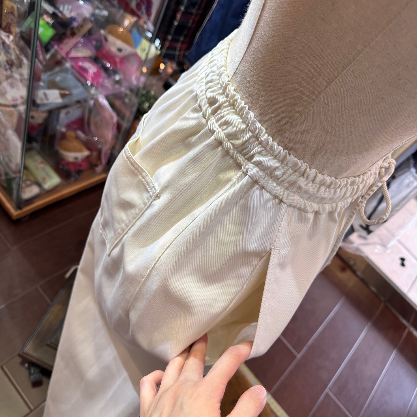 Midiumisolid Cotton Pants, 2 Colors, made in Japan