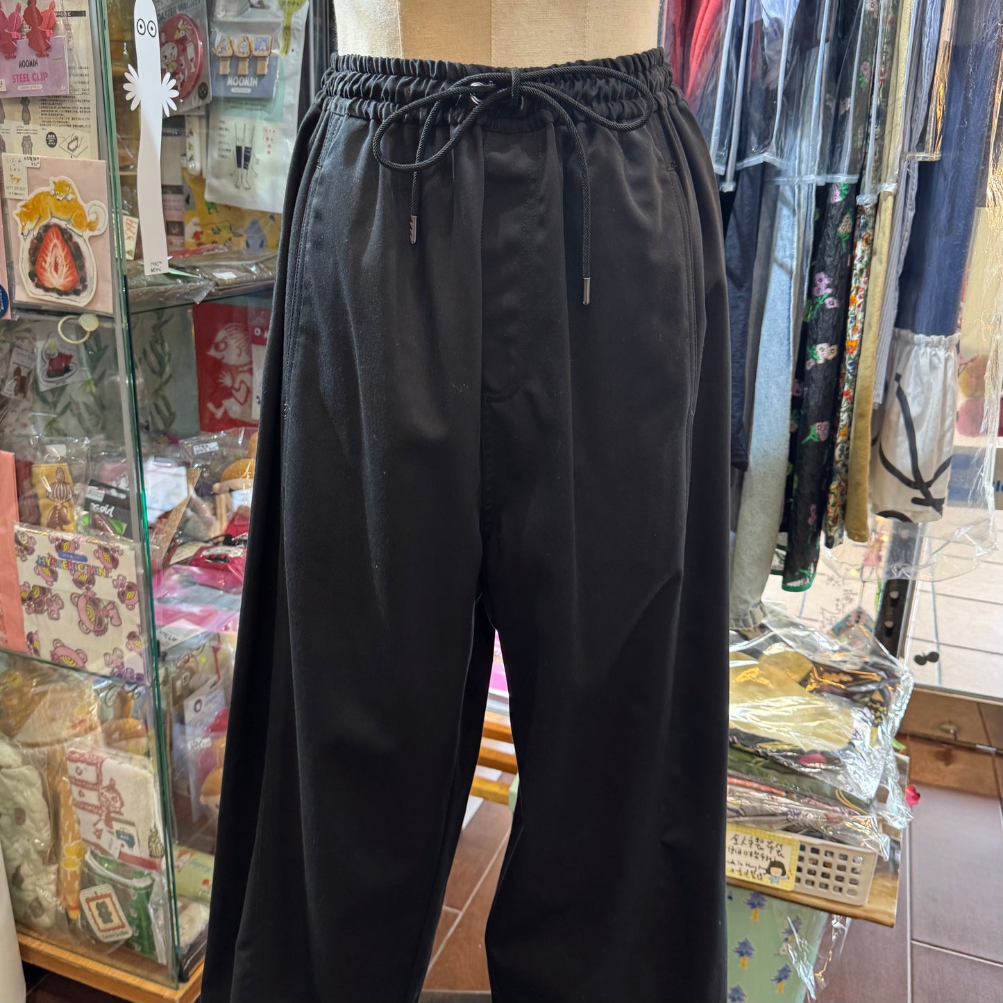 Midiumisolid Cotton Pants, 2 Colors, made in Japan