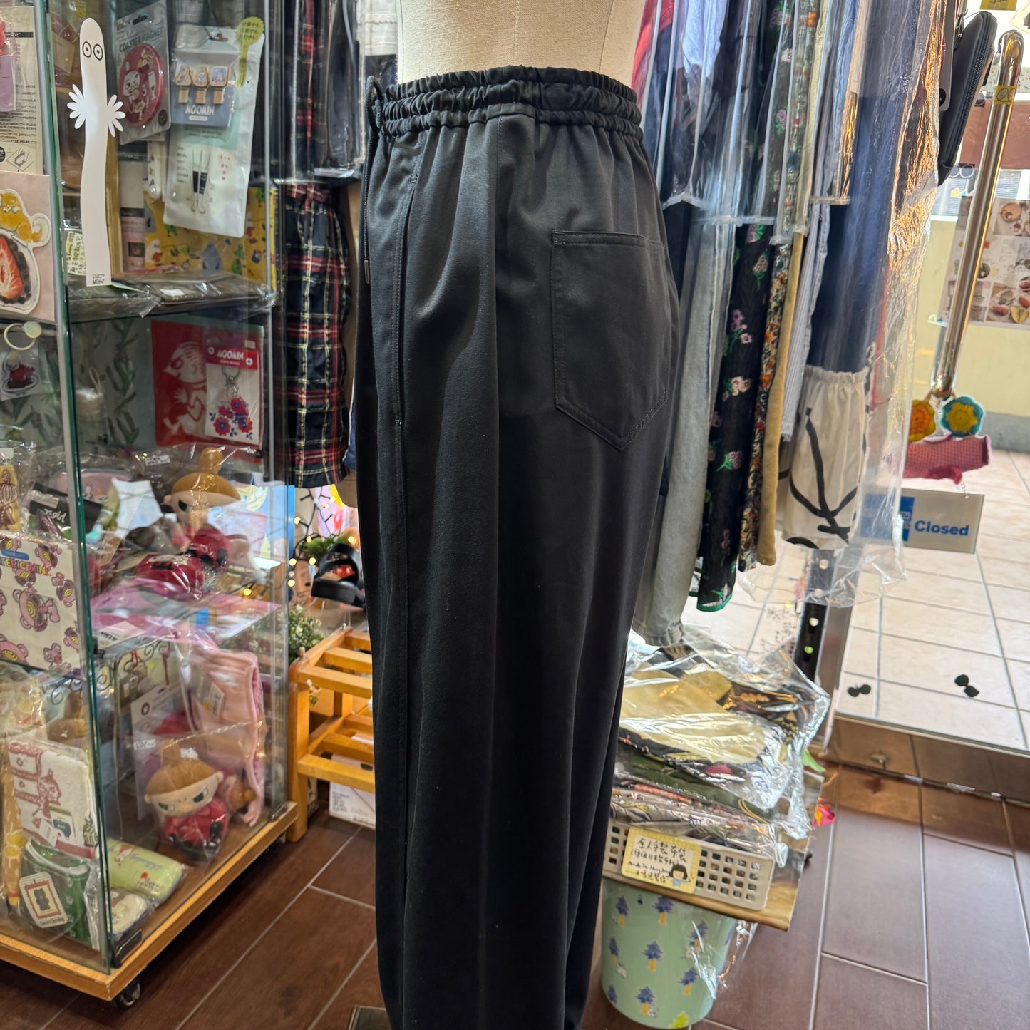 Midiumisolid Cotton Pants, 2 Colors, made in Japan