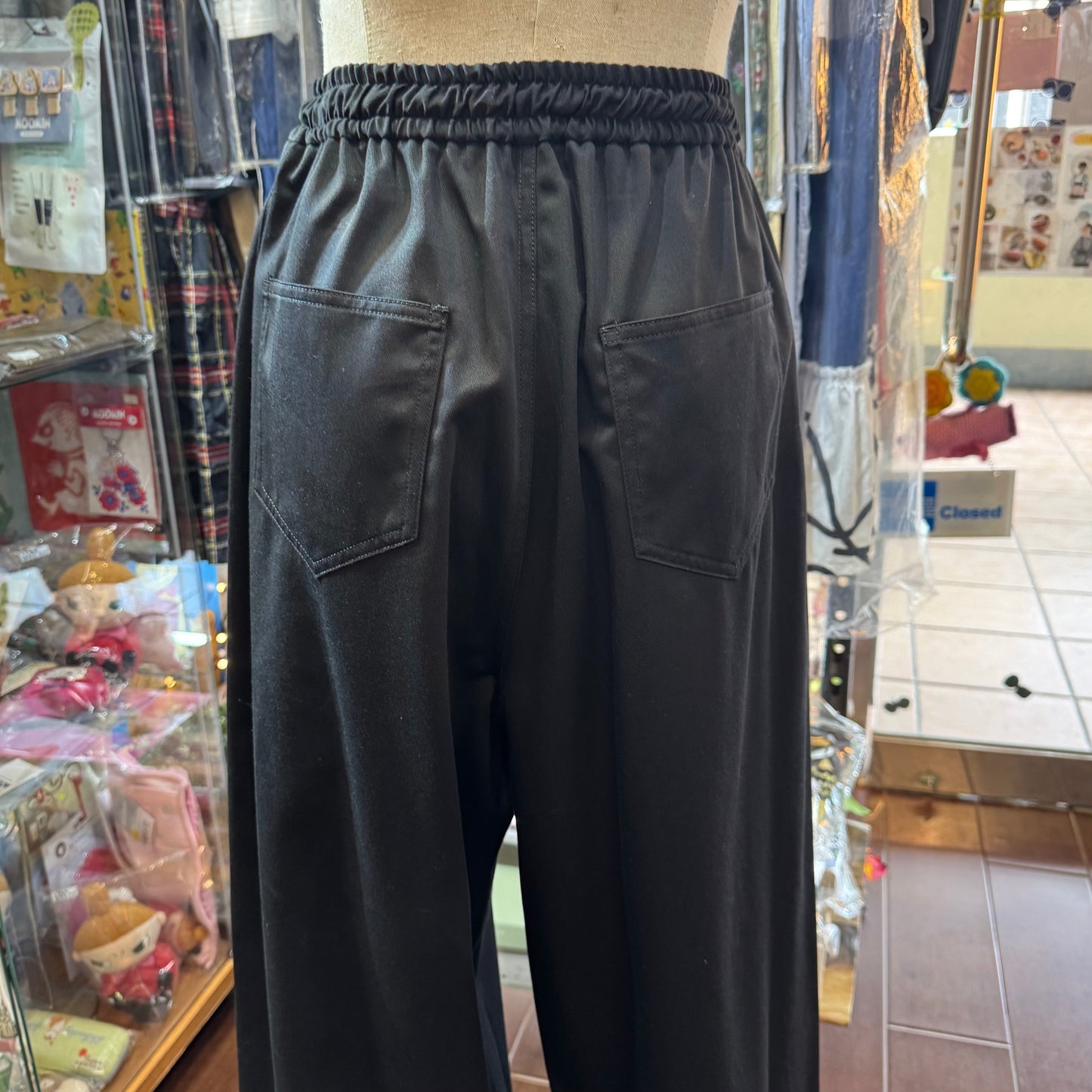 Midiumisolid Cotton Pants, 2 Colors, made in Japan