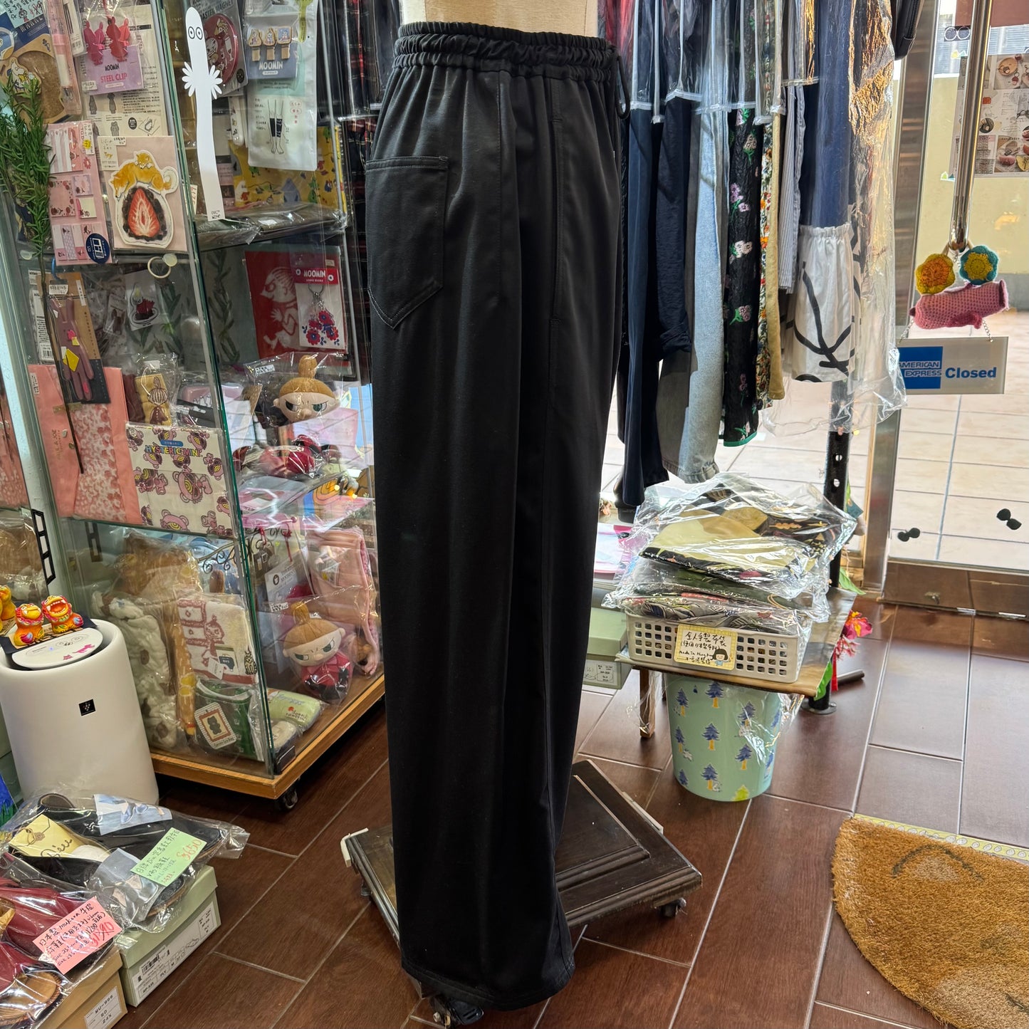 Midiumisolid Cotton Pants, 2 Colors, made in Japan