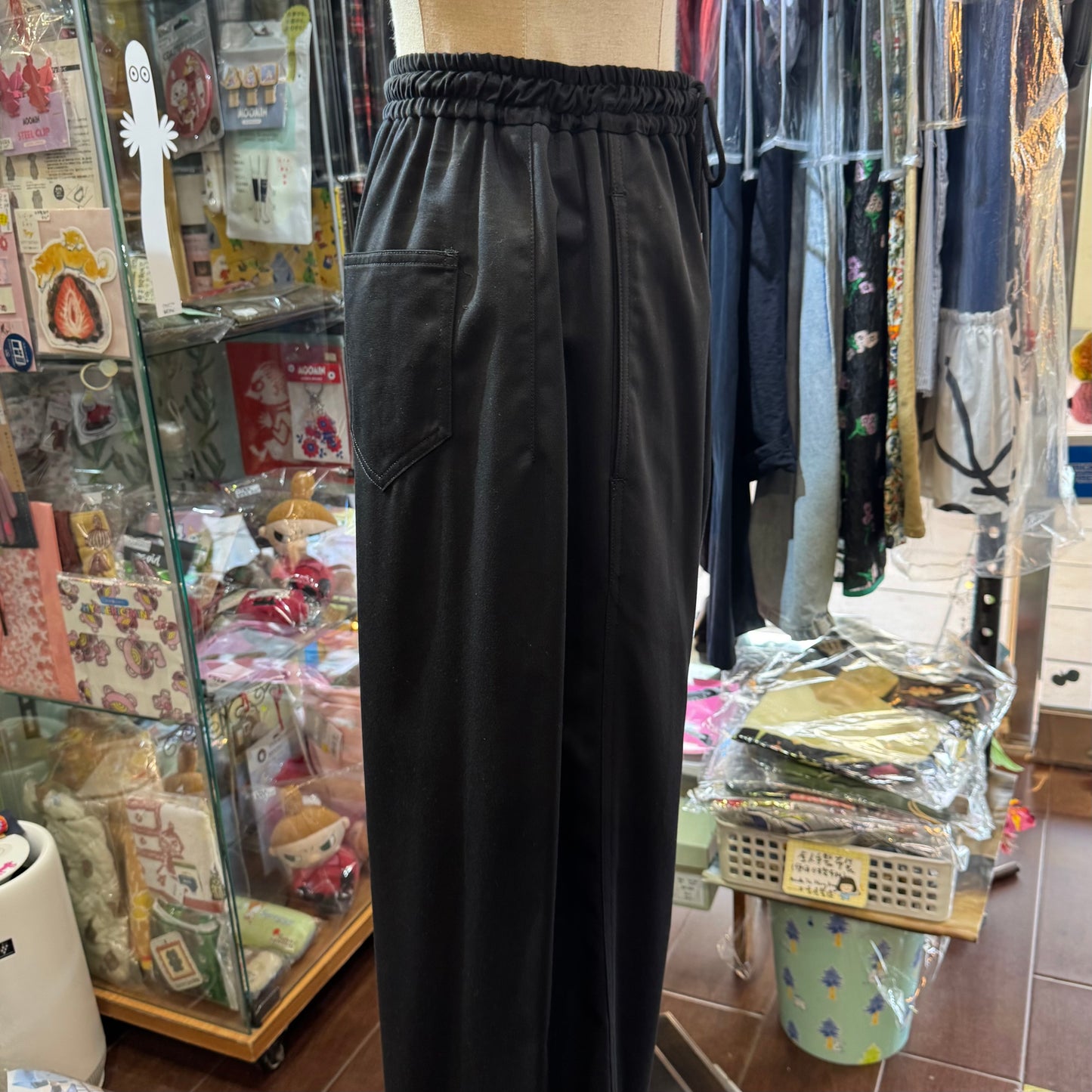 Midiumisolid Cotton Pants, 2 Colors, made in Japan