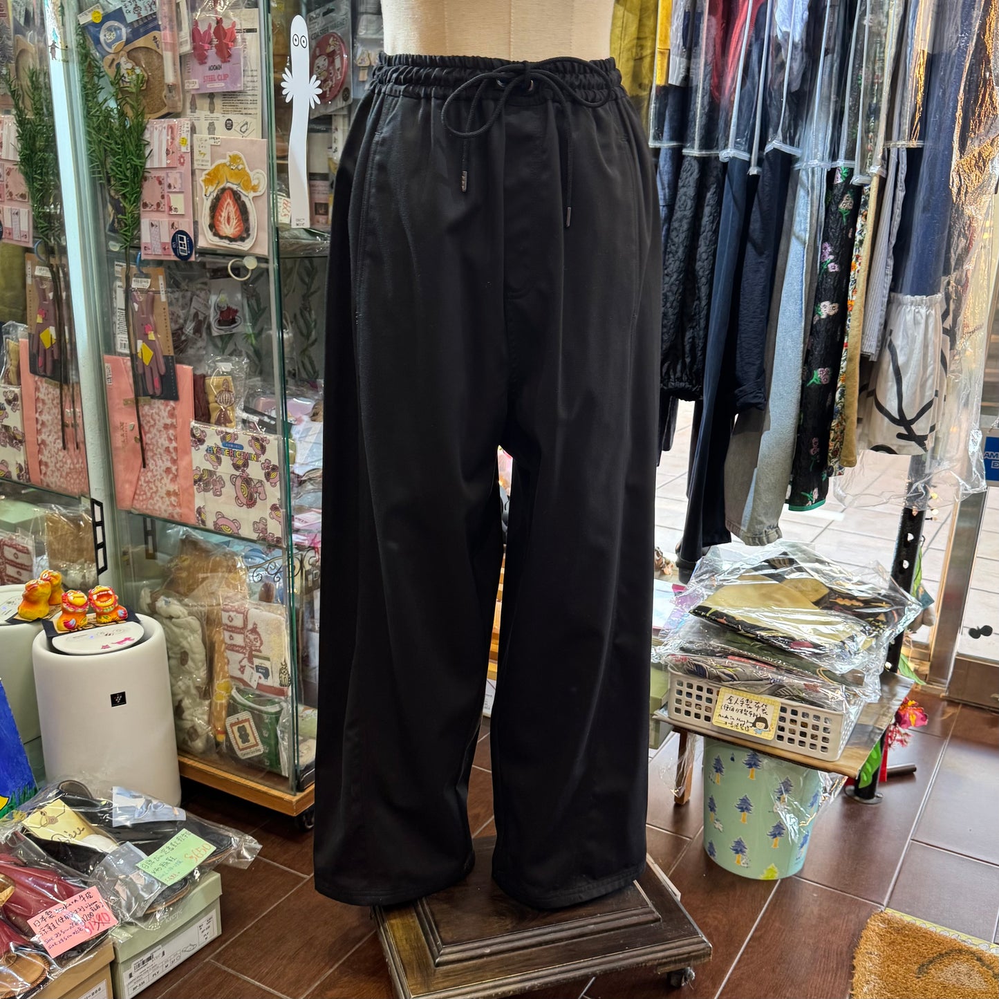 Midiumisolid Cotton Pants, 2 Colors, made in Japan