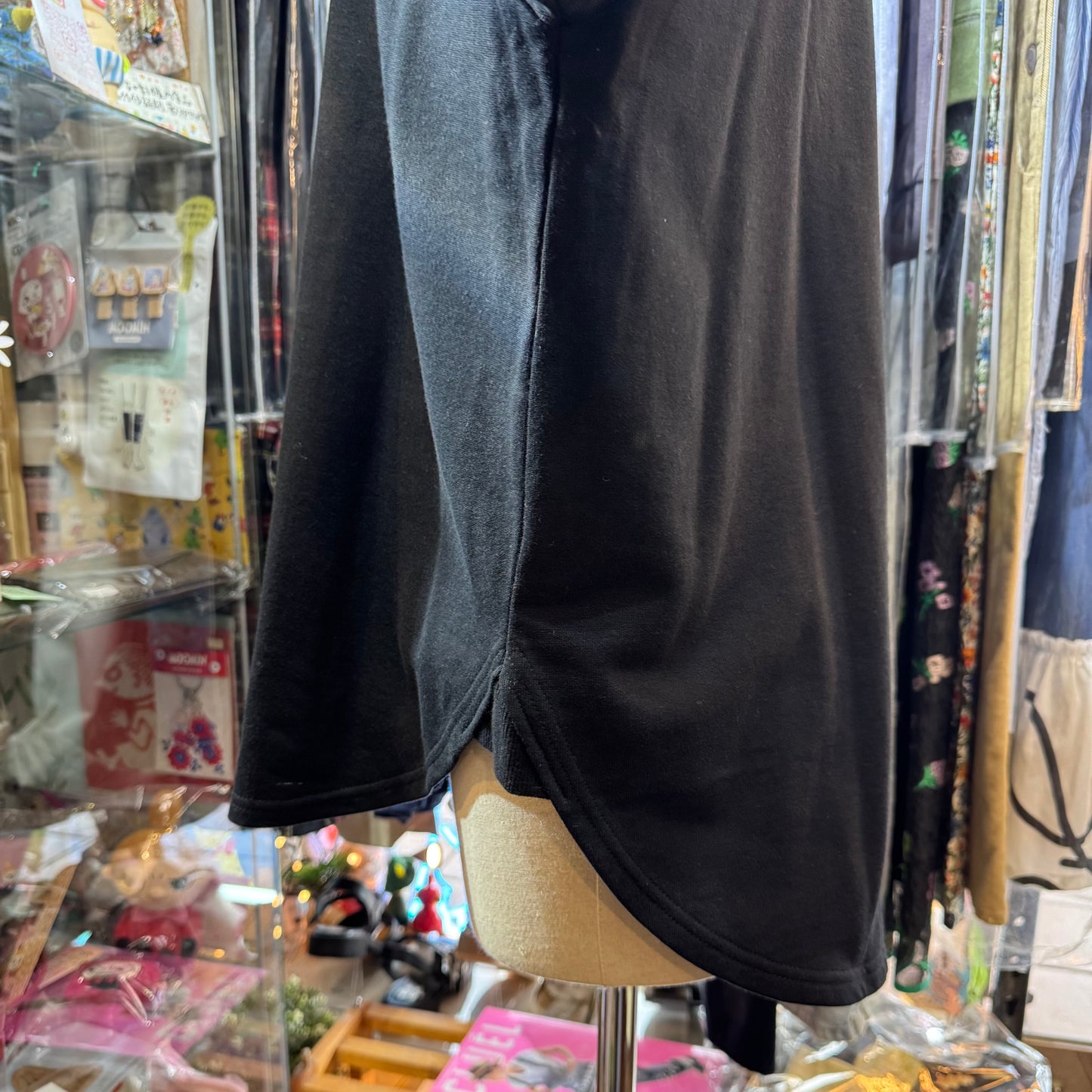 Nachukara Black Sweatshirt, Top, made in Japan